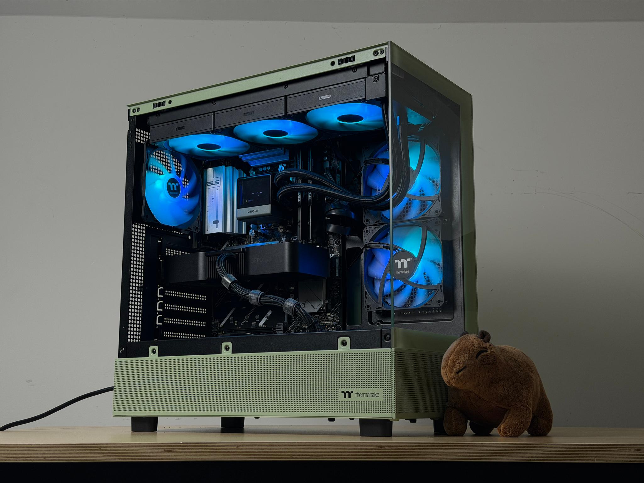 🍵💚 1440P MATCHA GAMING PC 💚🍵 | Ryzen 7 7700x | RTX 4070 Super | 32gb DDR5 | 1TB SSD - WIFI & BT