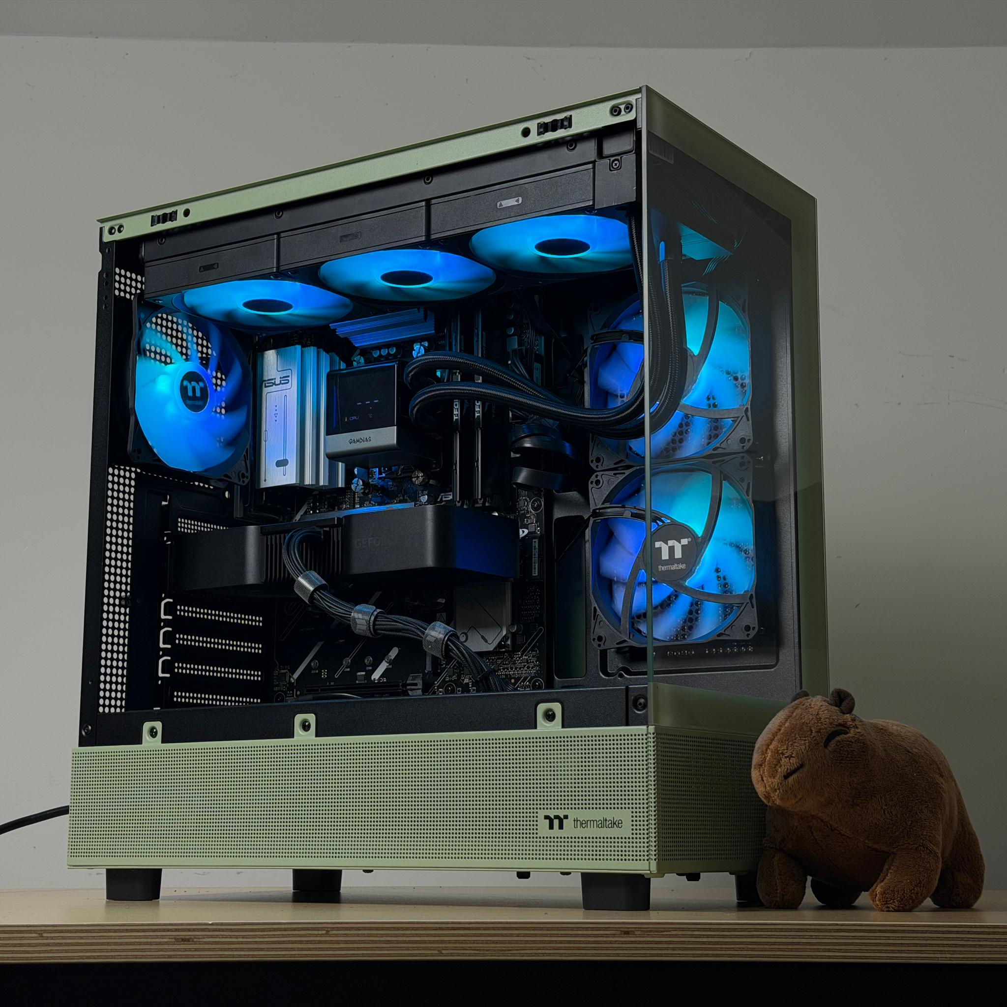 🍵💚 1440P MATCHA GAMING PC 💚🍵 | Ryzen 7 7700x | RTX 4070 Super | 32gb DDR5 | 1TB SSD - WIFI & BT
