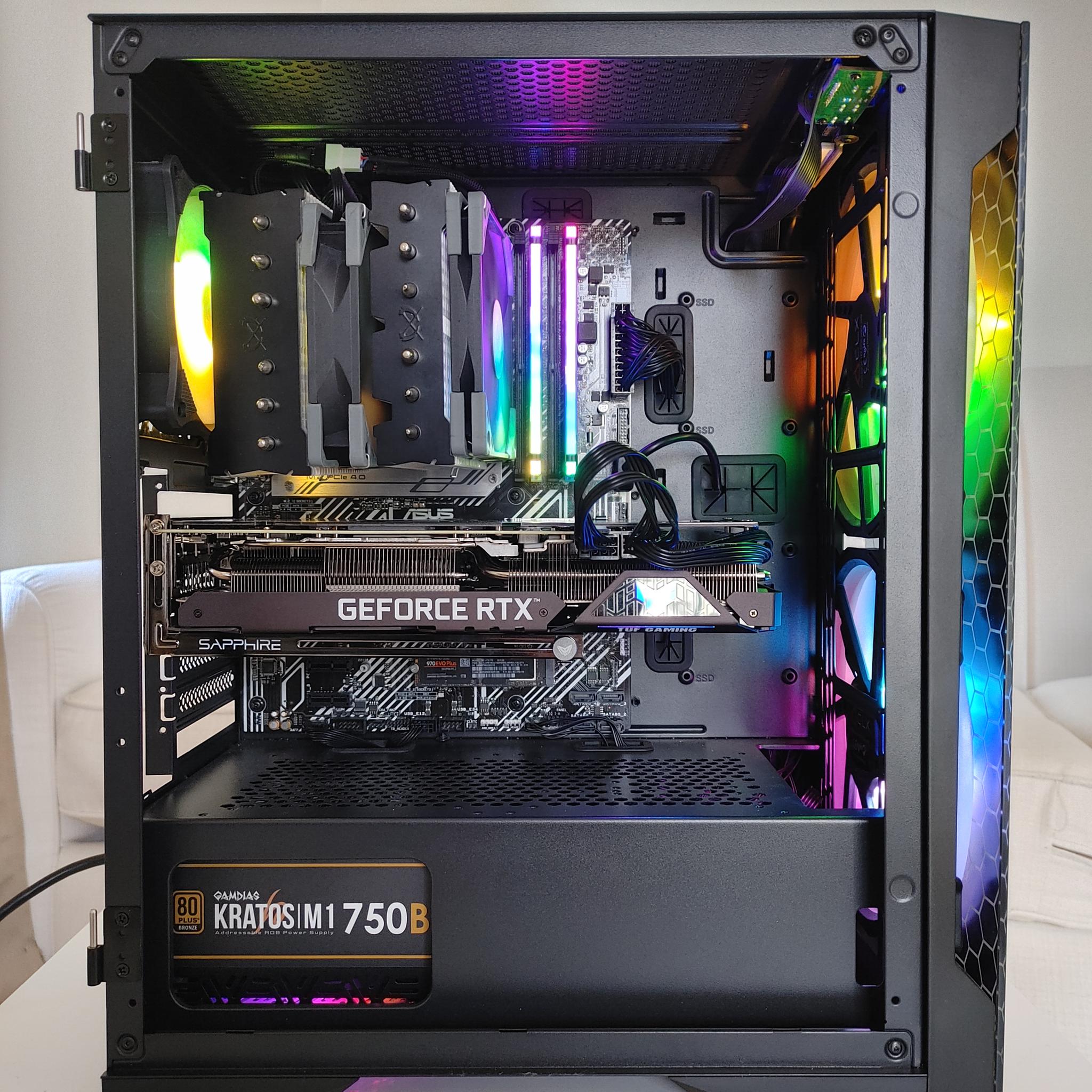 High End Gaming PC i9-10850K RTX 3070Ti 16GB RAM 1TB SSD