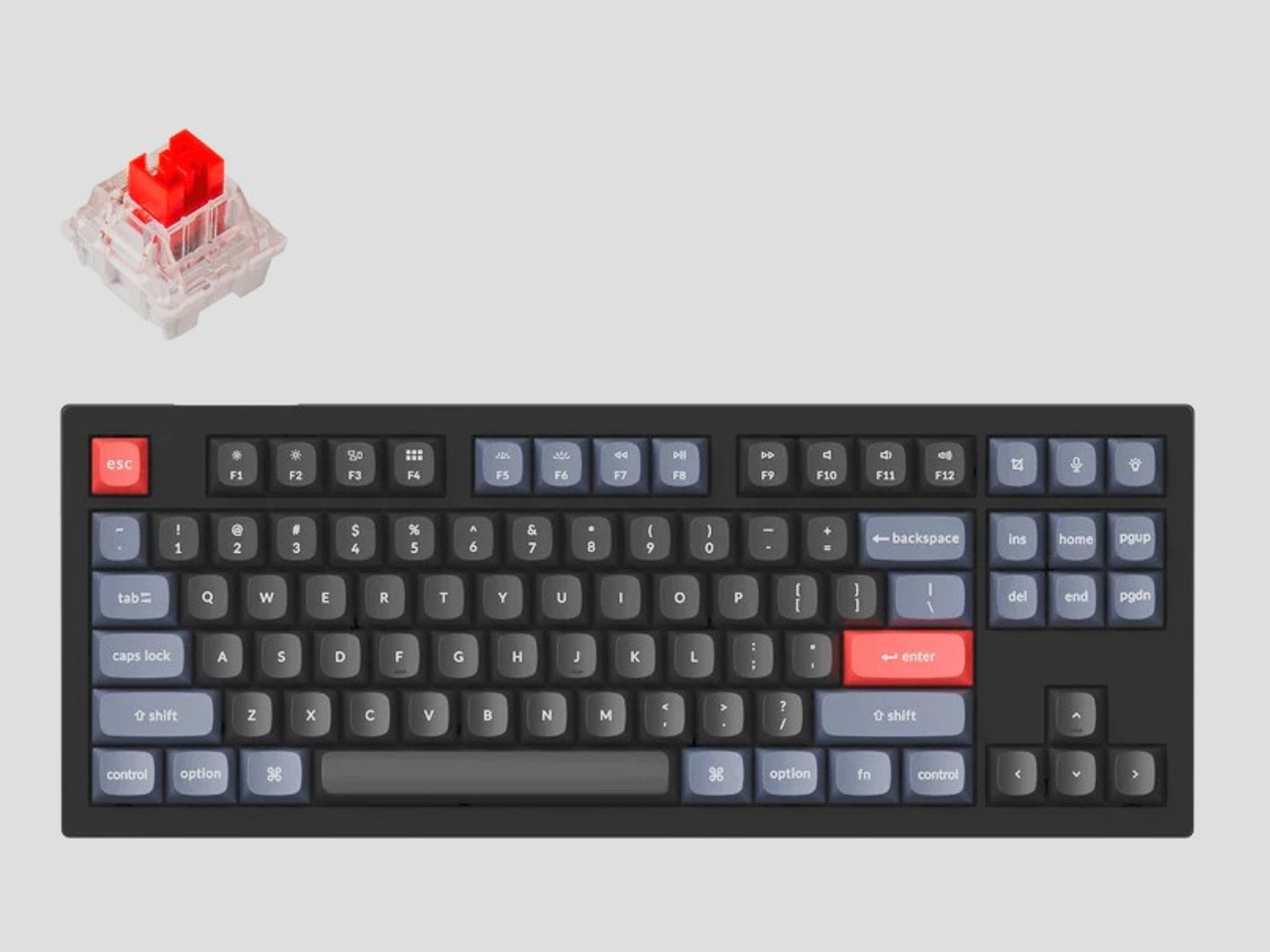 Keychron V3 QMK Custom Mechanical Keyboard (Linear K Pro Red Switches, Fully Assembled)