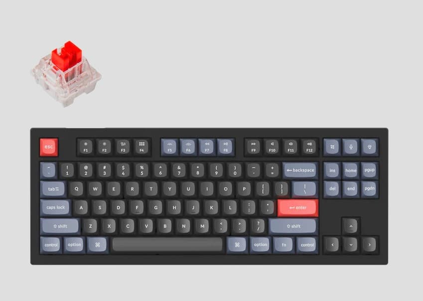 Keychron V3 QMK Custom Mechanical Keyboard (Linear K Pro Red Switches, Fully Assembled)