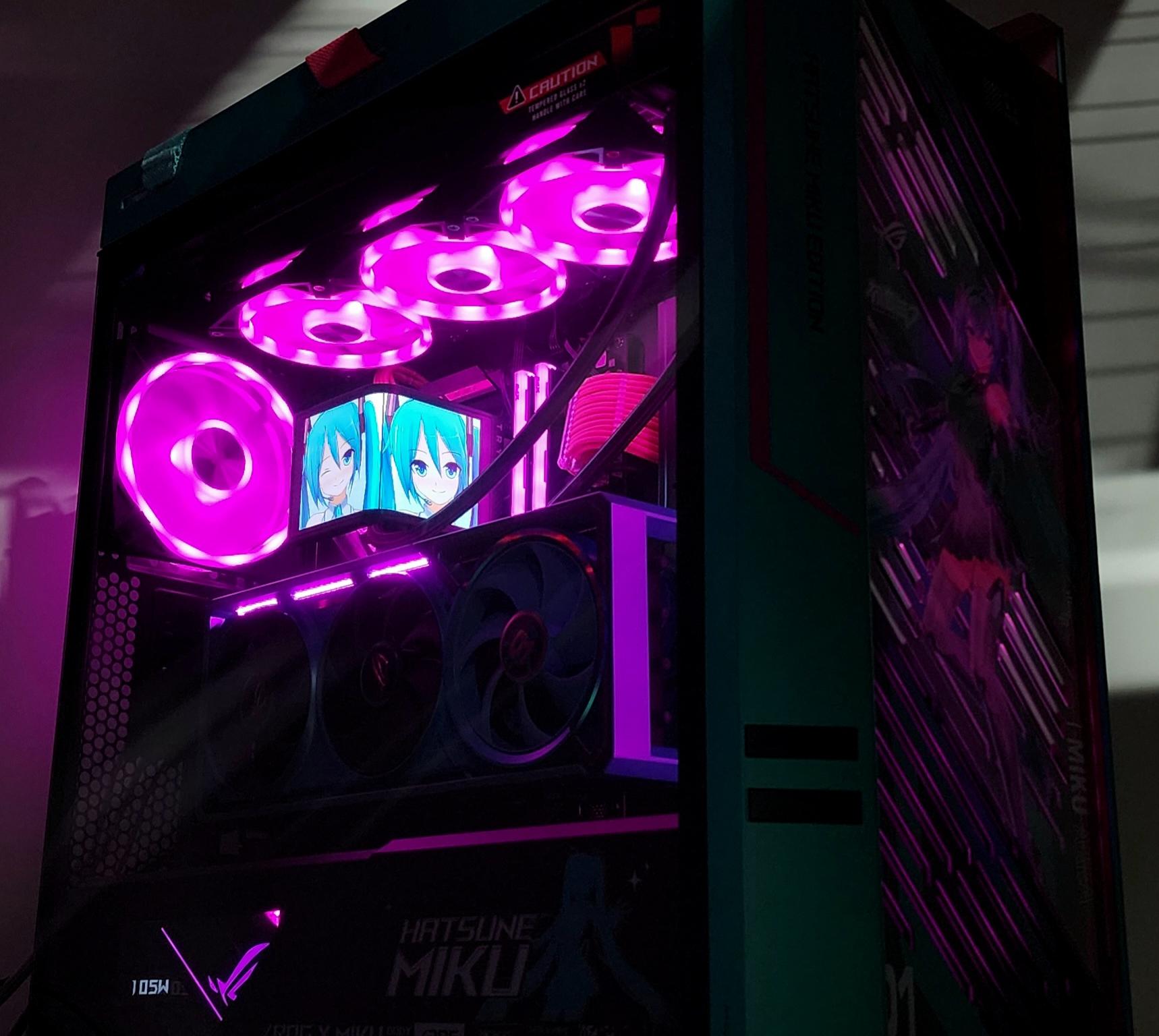 Gaming PC Ryzen 7 9800X3D 32GB 2TB SSD RTX 5080 16GB W11 Hatsune Miku Computer