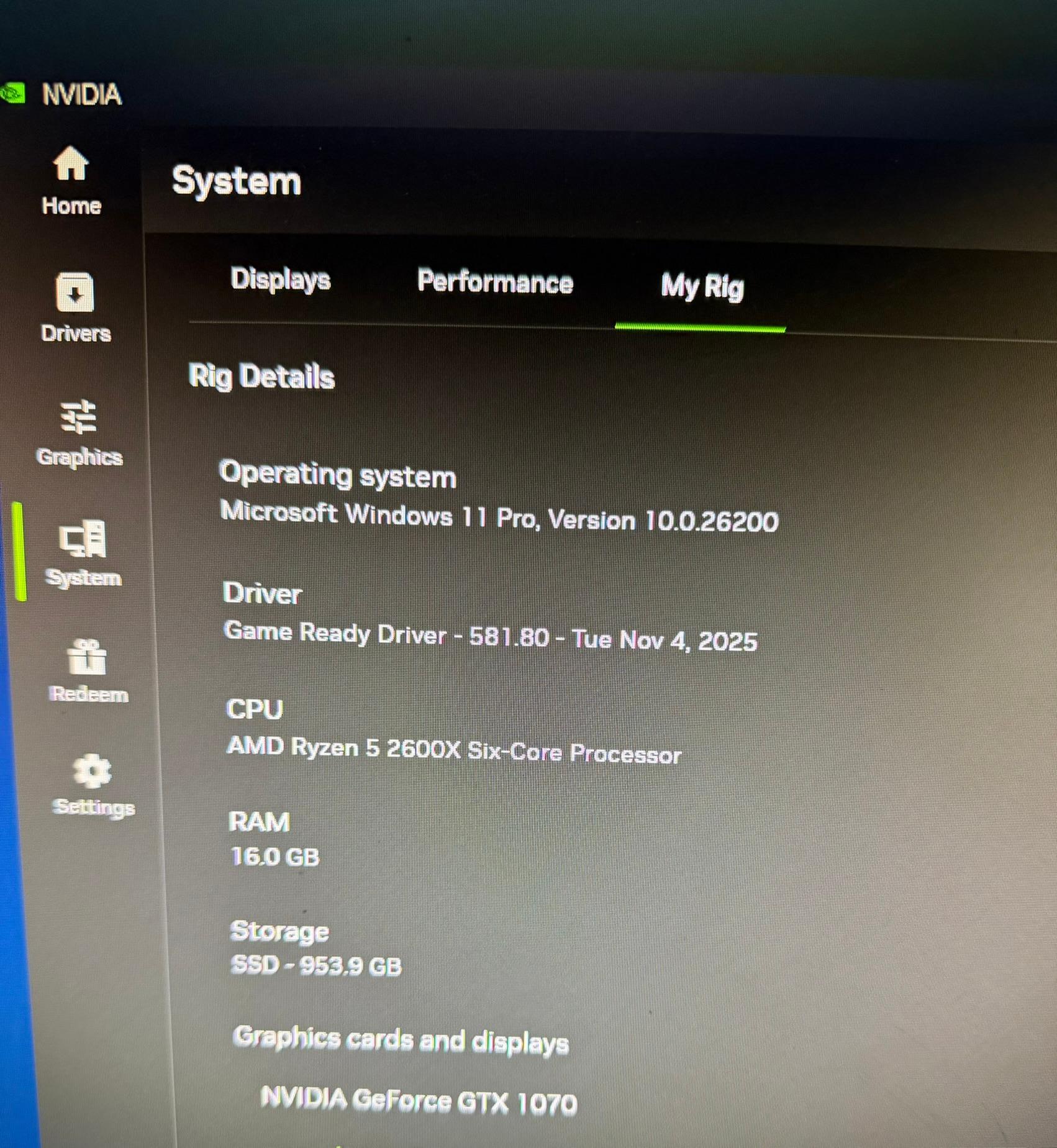 1080p Gaming PC Ryzen 5 2600X | STRIX GTX 1070 | 1 TB SSD | WIFI