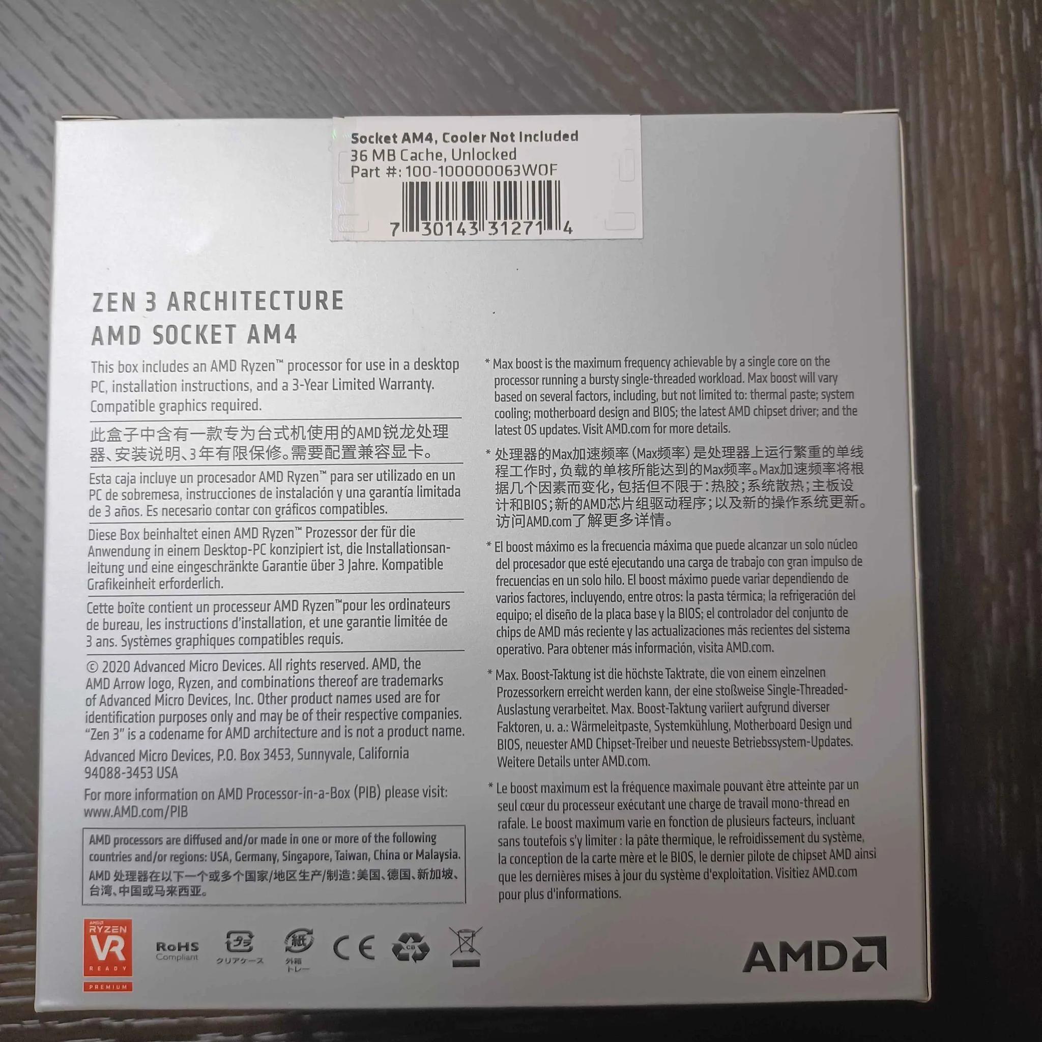 Brand New AMD Ryzen 7 5800x