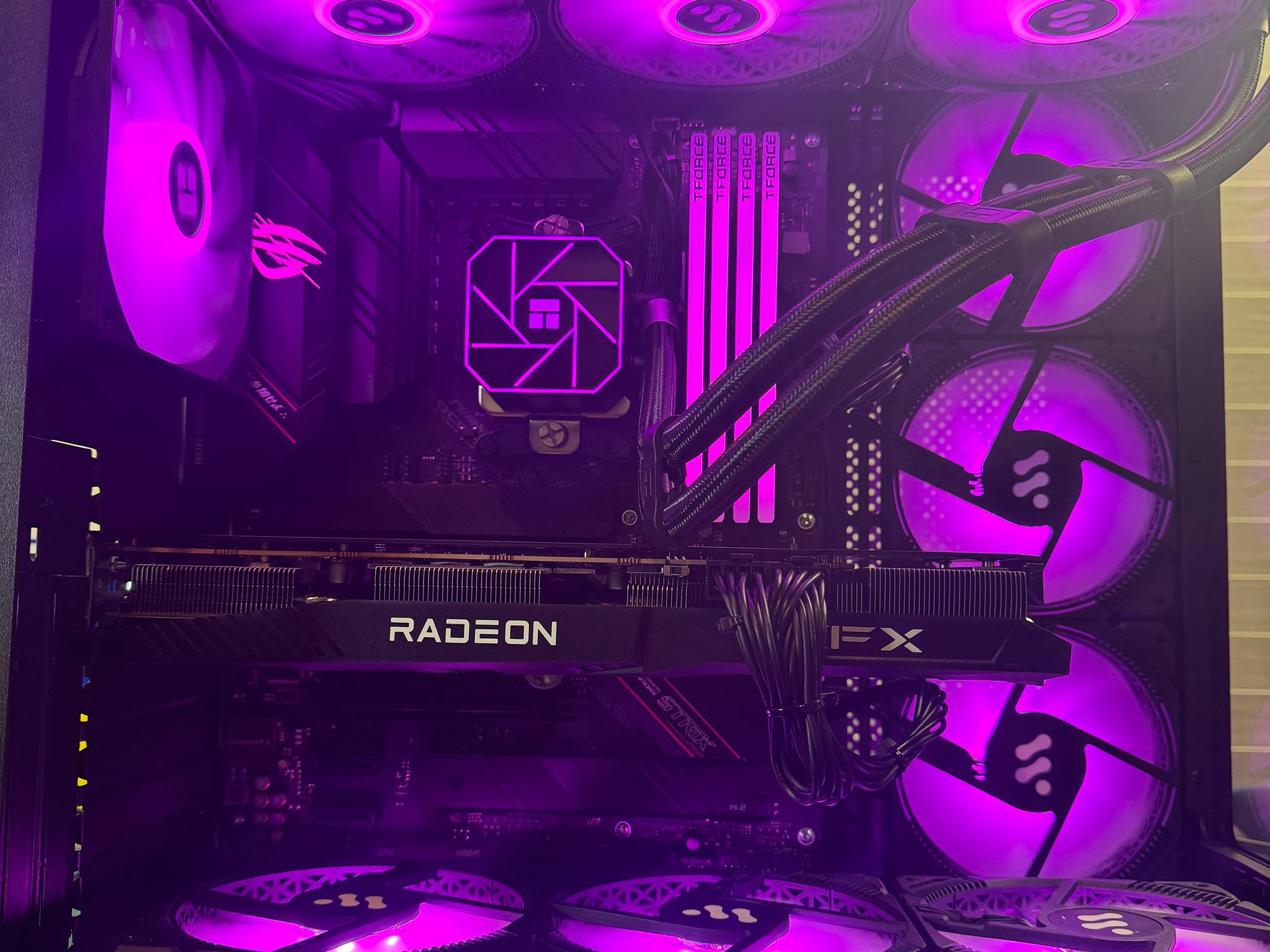Custom 1440P Gaming PC 10 ARGB Case Fans 32Gb RAM 1Tb M.2 SSD RX 6700XT