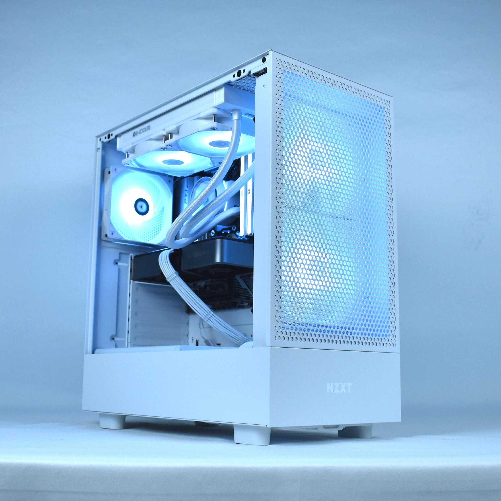 ❄️SNOW❄️ 1440p Custom Gaming & Streaming PC | Ryzen 7600X, NVIDIA RTX 3070, 1TB SSD, 32GB DDR5, WiFi