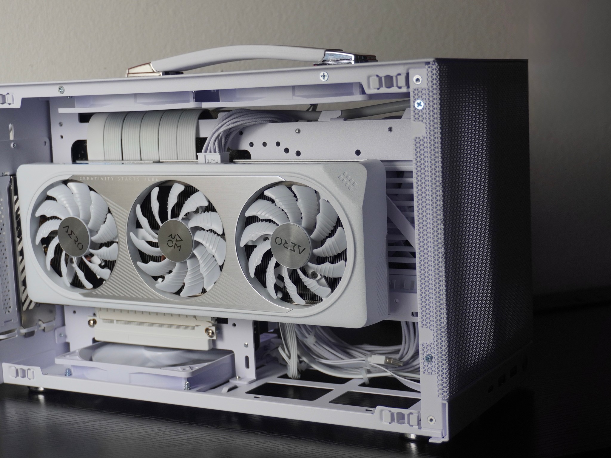 White Mini-ITX Gaming PC | RTX 4060 8GB, 1TB SSD, Ryzen 5 5500, 16GB DDR4-3200