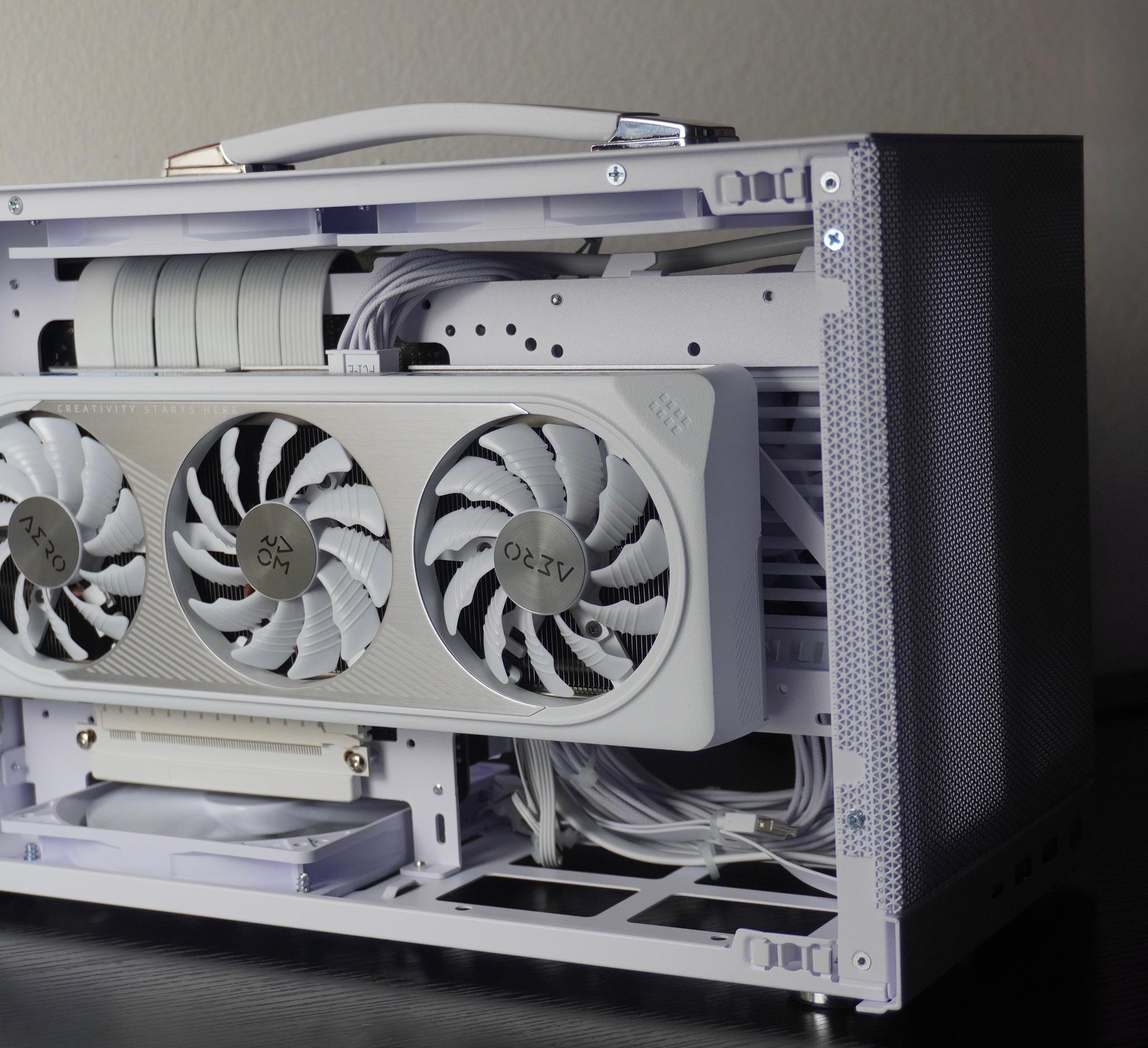 White Mini-ITX Gaming PC | RTX 4060 8GB, 1TB SSD, Ryzen 5 5500, 16GB DDR4-3200