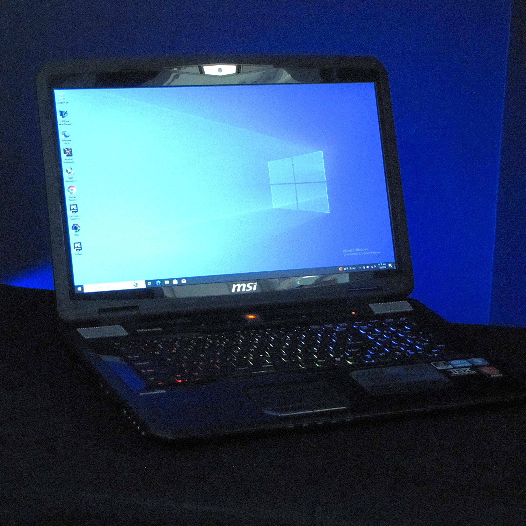 MSI GT70 0nc Gaming Laptop, I7-3610QM, 32GB DDR3, GTX 780M, 200GB SSD, Windows 10, WIFI
