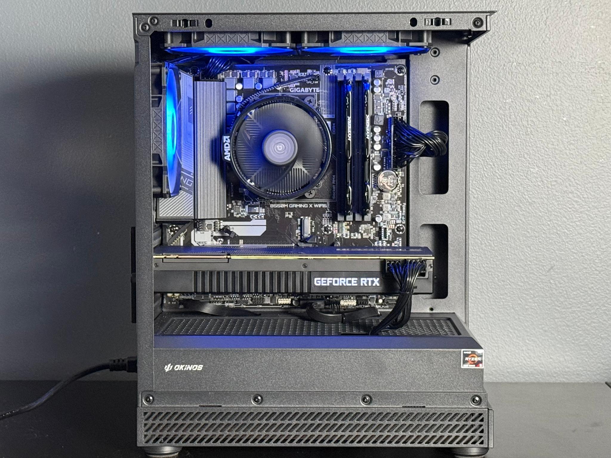 Aqua Gaming PC - Ryzen 5 5500, RTX 2080, 16GB RAM, 512GB SSD