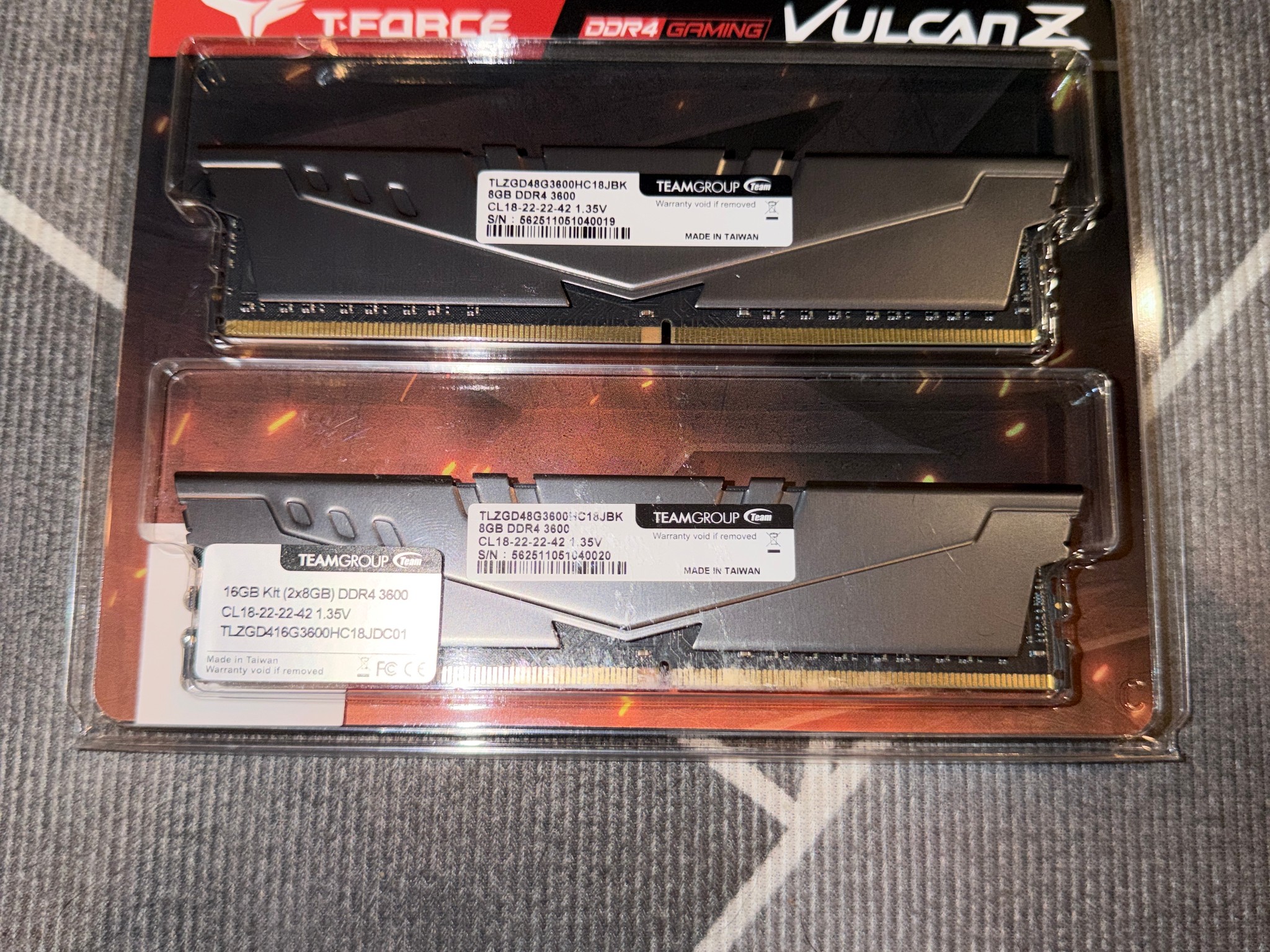 Teamgroup T-Force Vulcan-Z DDR4 gaming Ram 16gb