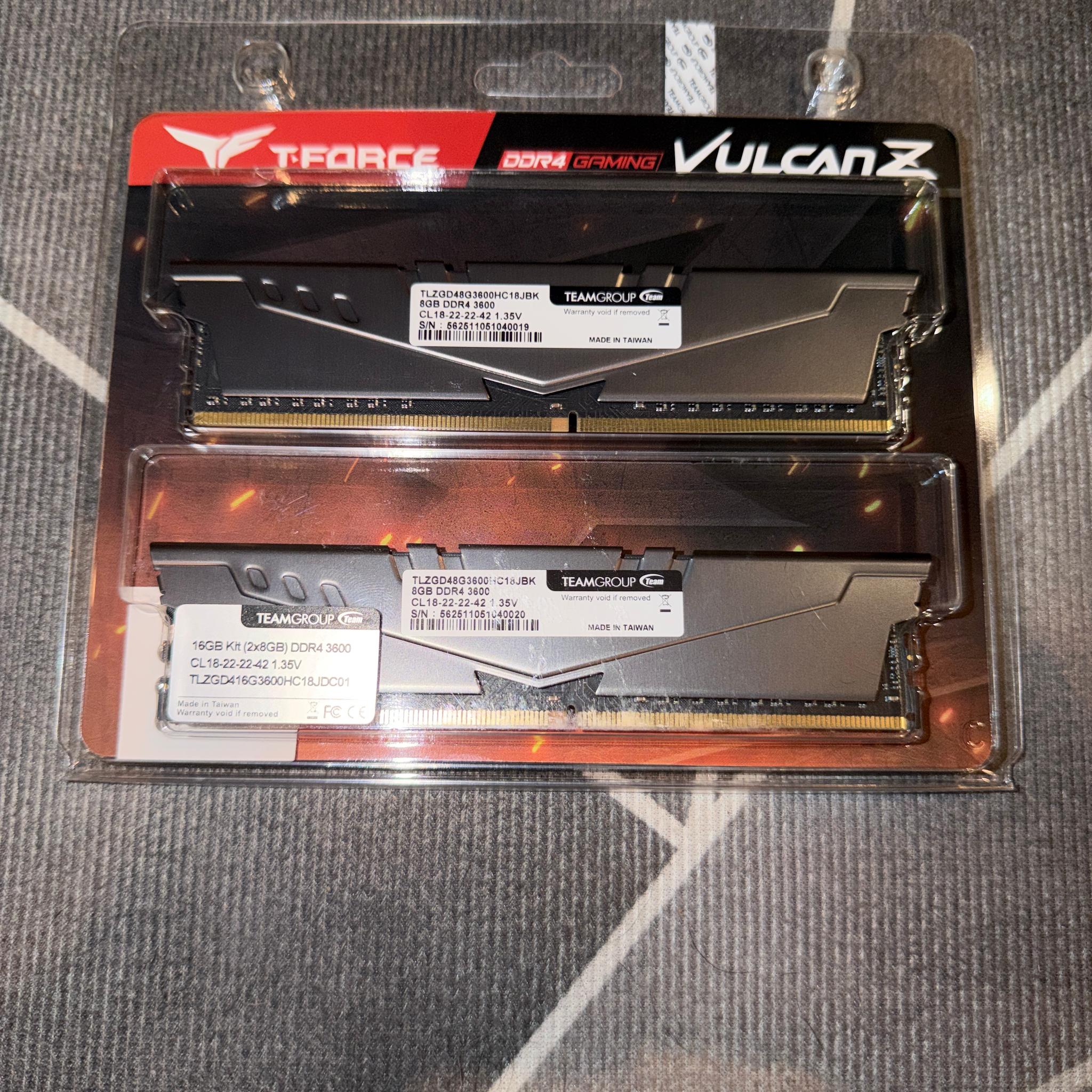 Teamgroup T-Force Vulcan-Z DDR4 gaming Ram 16gb