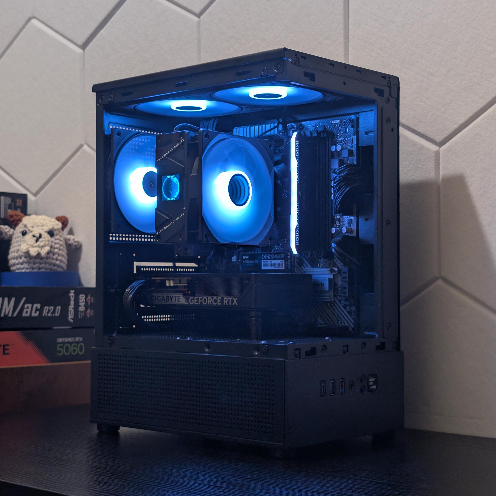 🐈‍⬛🔥1440p Gaming Beast | RTX 5060 | Ryzen 5500 | 1TB SSD | 16GB RAM | WiFi & Bluetooth🔥🐈‍⬛
