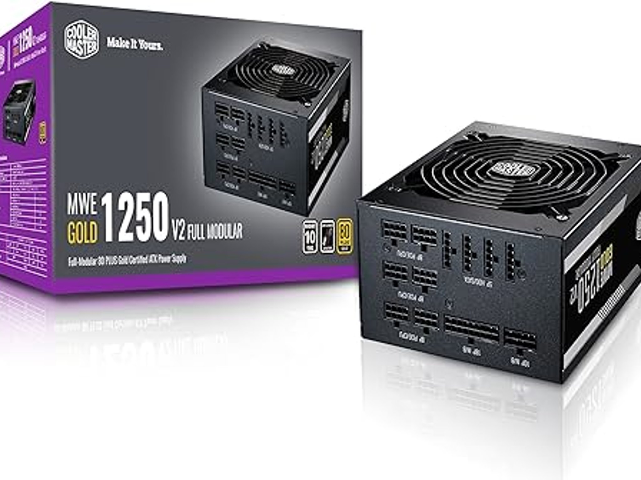 Cooler Master MWE Gold 1250 V2 Fully Modular, 1250W, 80+ Gold Efficiency