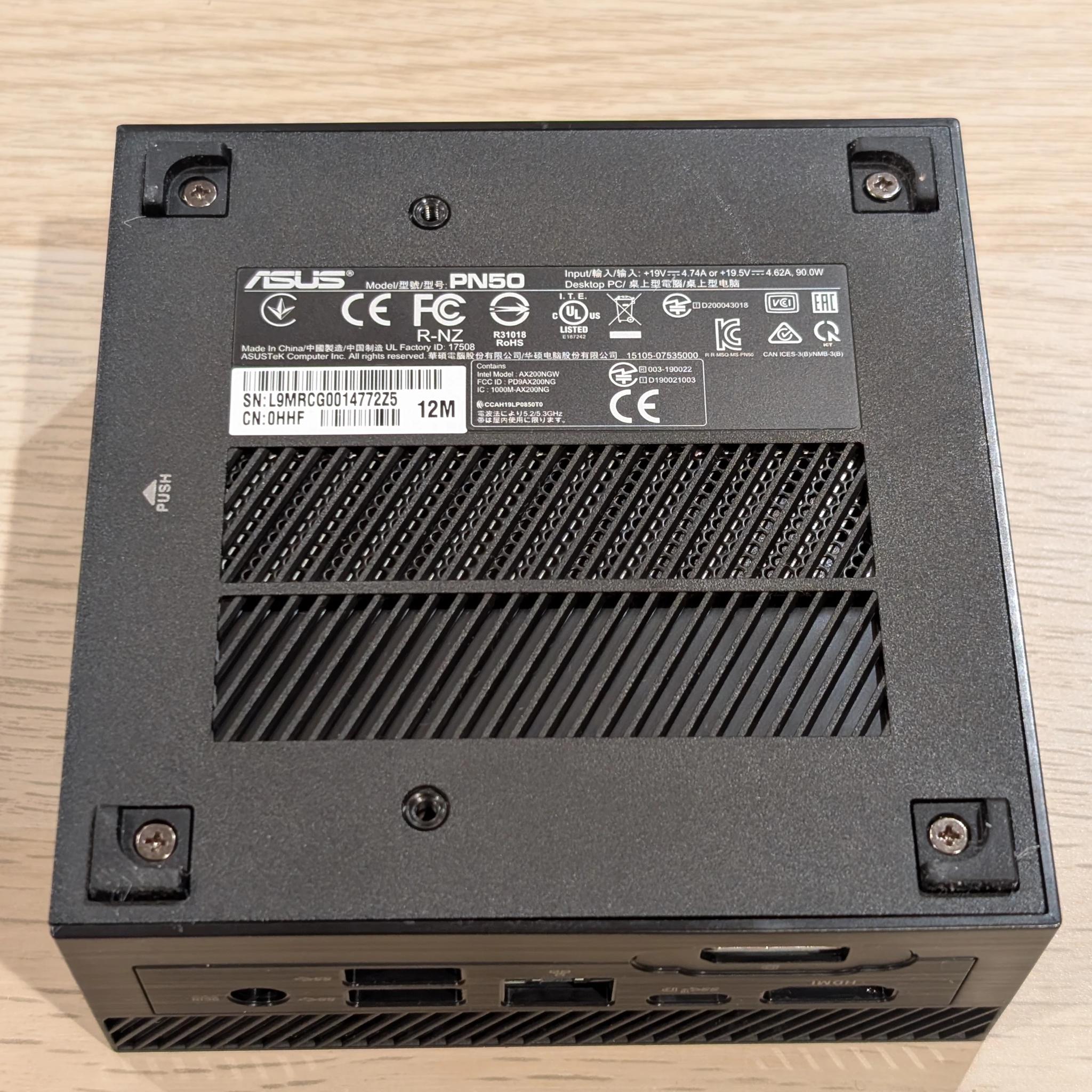 Asus PN50 Mini PC, 8 cores, 32GB RAM