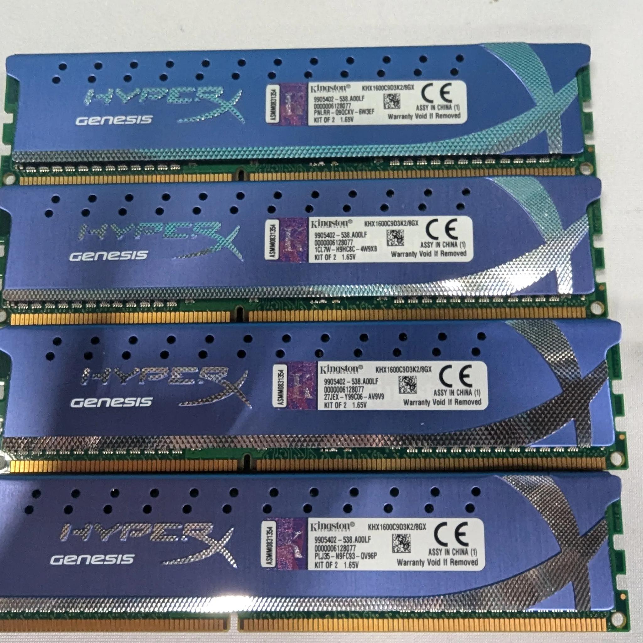 16gb kit Kingston HyperX Genesis DDR3 (4x4gb) Free Ship!