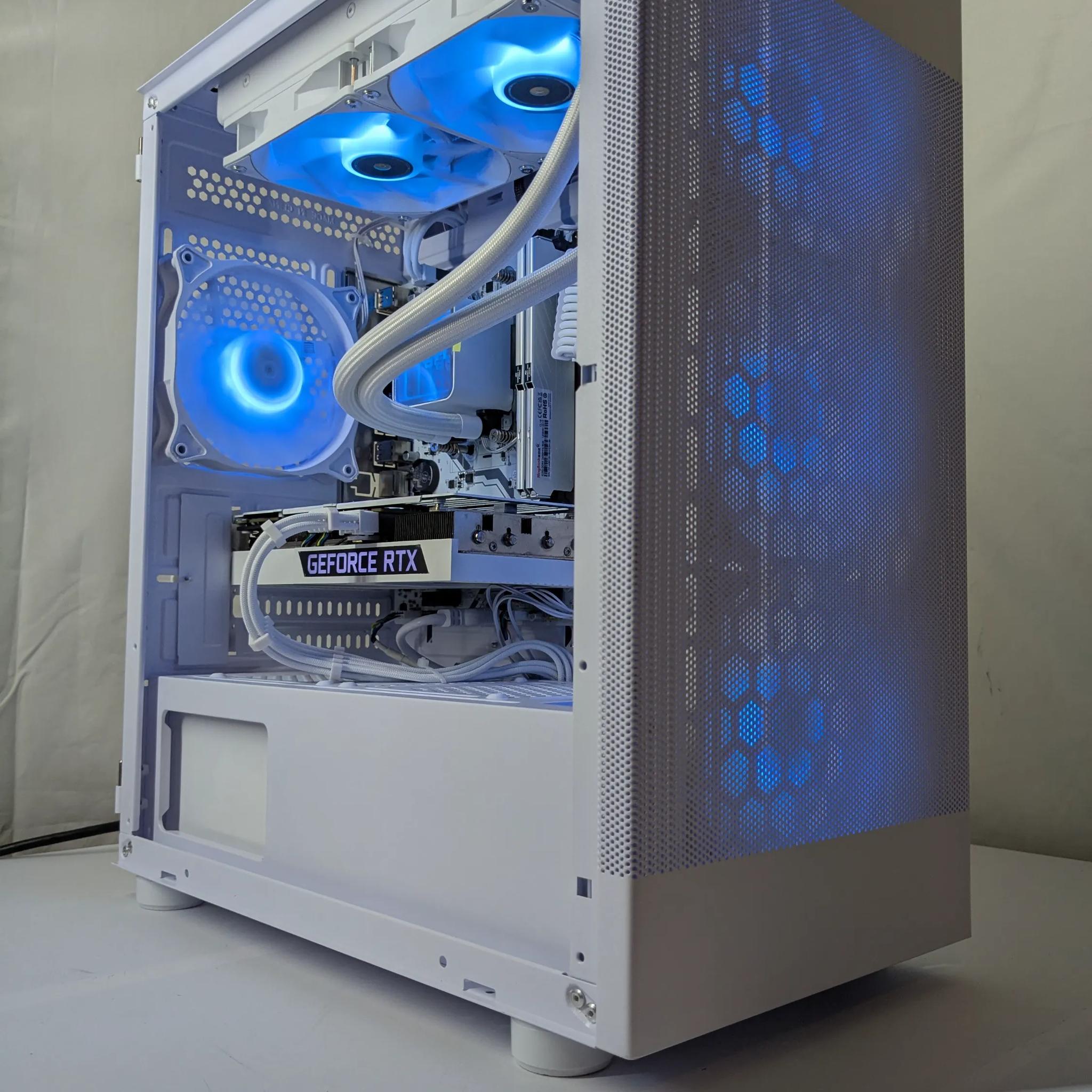 🔥 Whiteout Gaming Beast – RTX 3060Ti | 16GB DDR4 | 240mm AIO 🔥