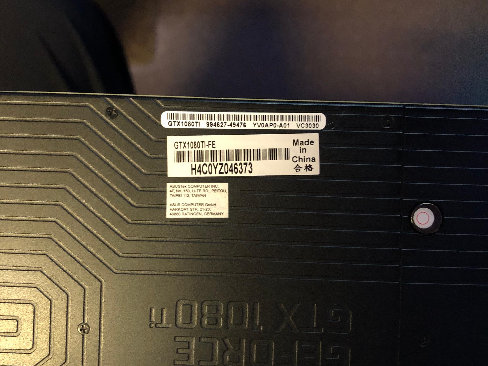 GeForce 1080Ti FE