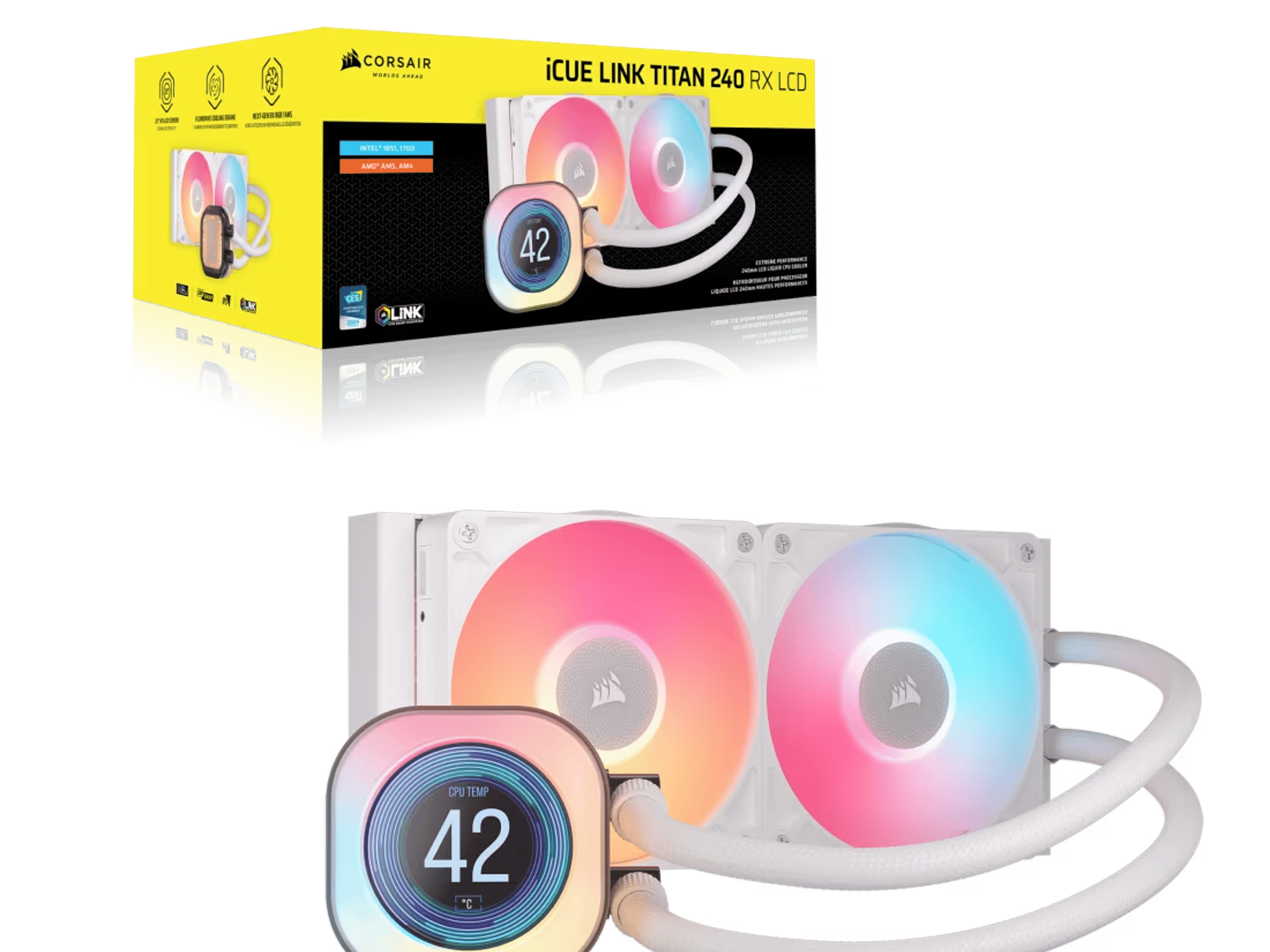 Corsair iCUE Link Titan 240 RX LCD