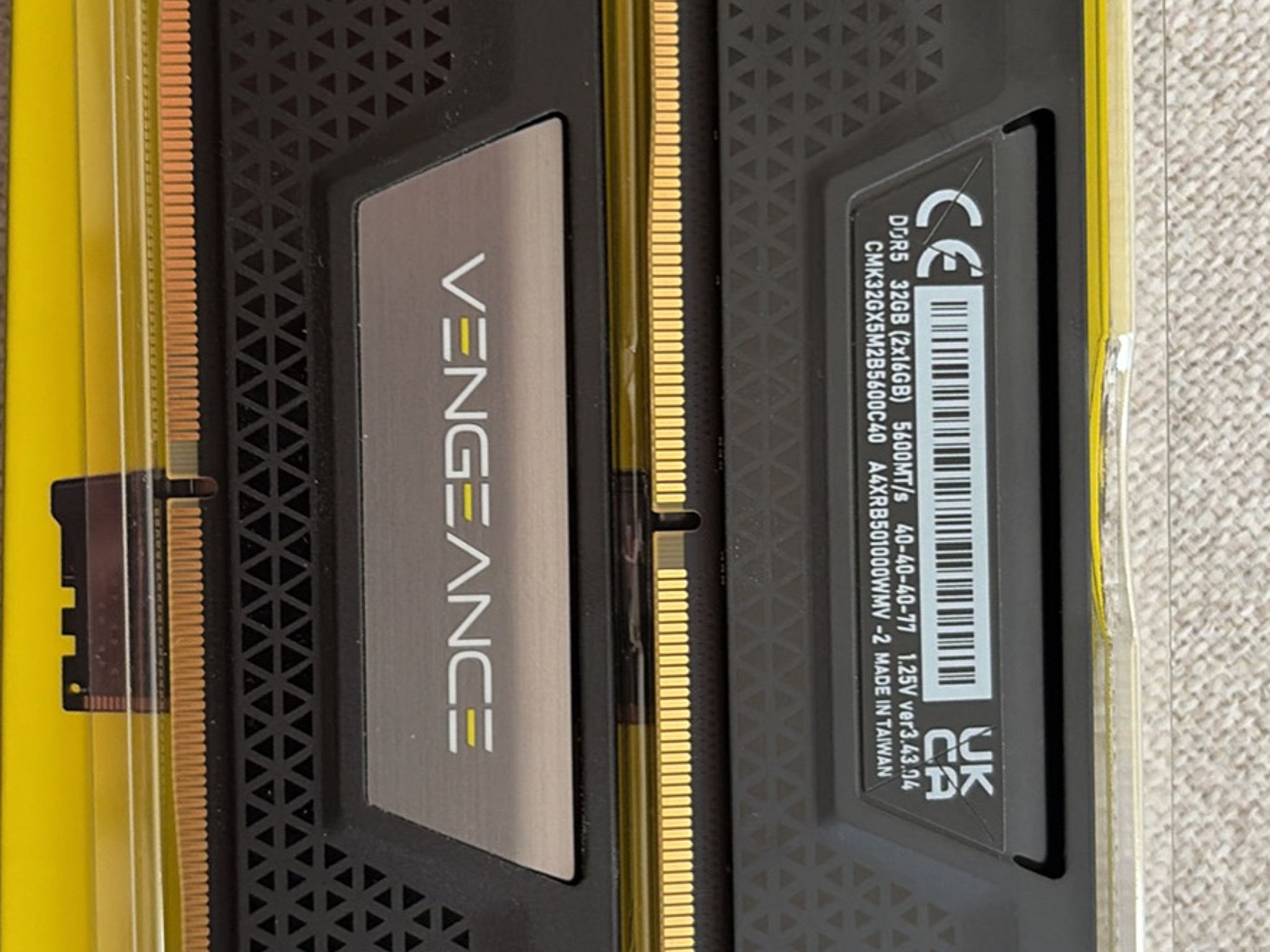 32Gb DDR5 Corsair Vengeance 5600MHZ