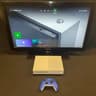 Xbox One S With Blue Controller
