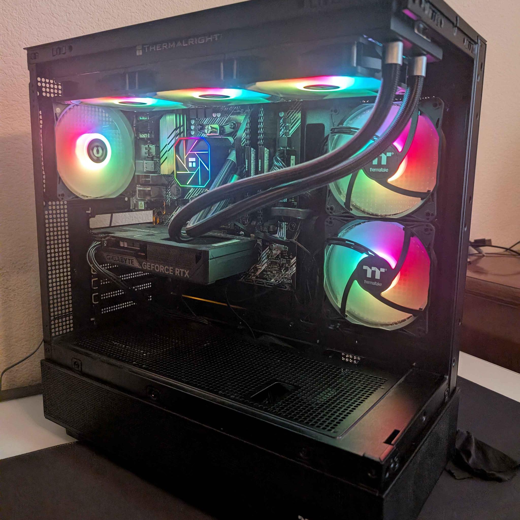 RTX 5060 | AMD 5700x | 32GB DDR4 | 1200GB NVME | Custom Black PC