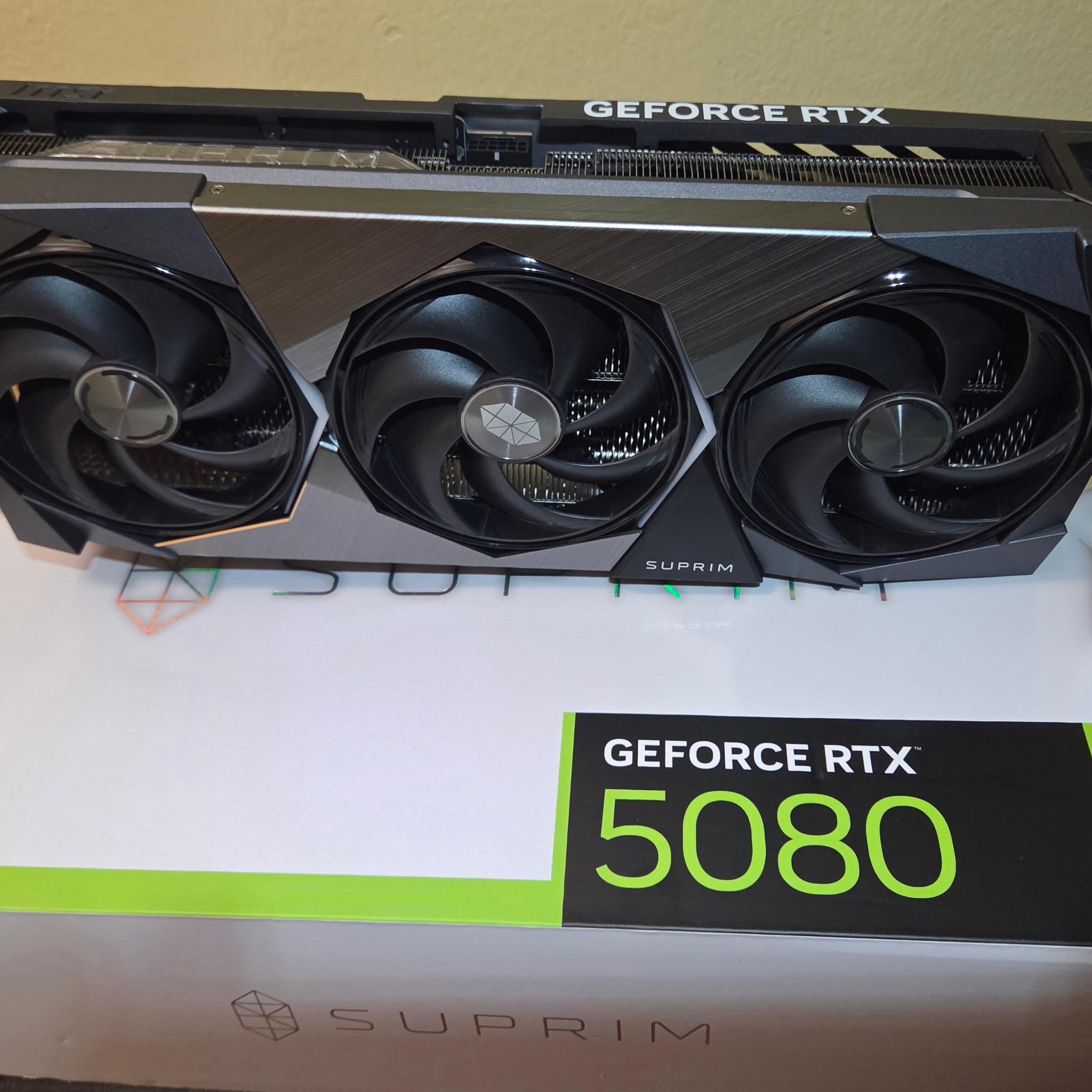 MSI GeForce RTX 5080 16G SUPRIM SOC