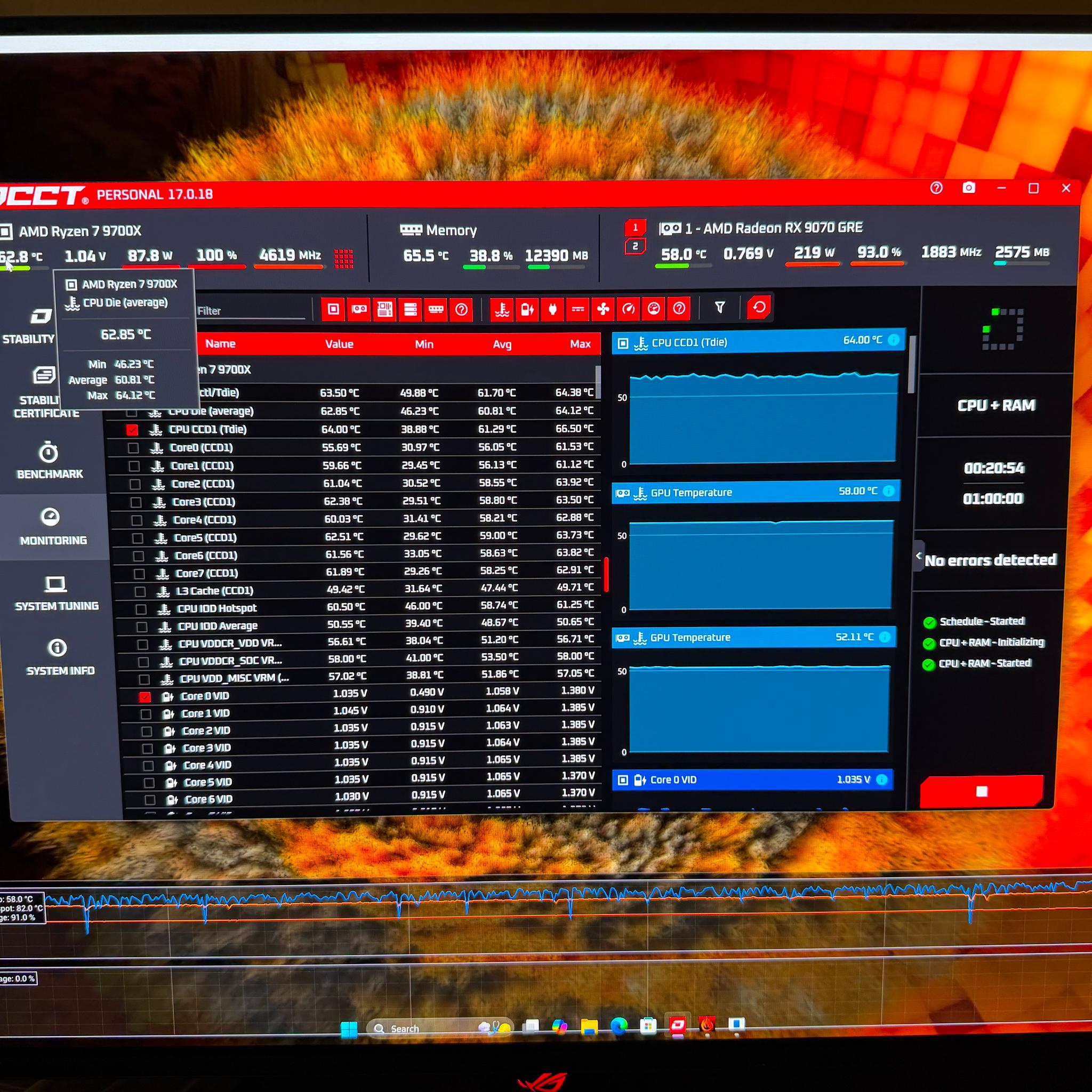 ❄️ Ryzen 7 9700X + RX 9070 GRE 12GB | 32GB DDR5 | 1TB NVMe | 360mm LCD AIO | 9” Display | Wi-Fi | Wi