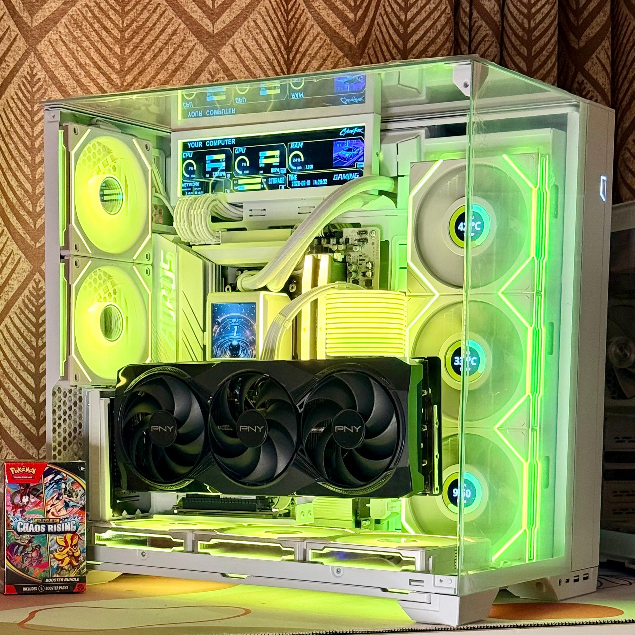 🎁 FREE Pokémon Booster Bundle ❄️ RTX 5080 + Ryzen 7 9800X3D ❄️ Gaming PC | Arctic Nova ⚡