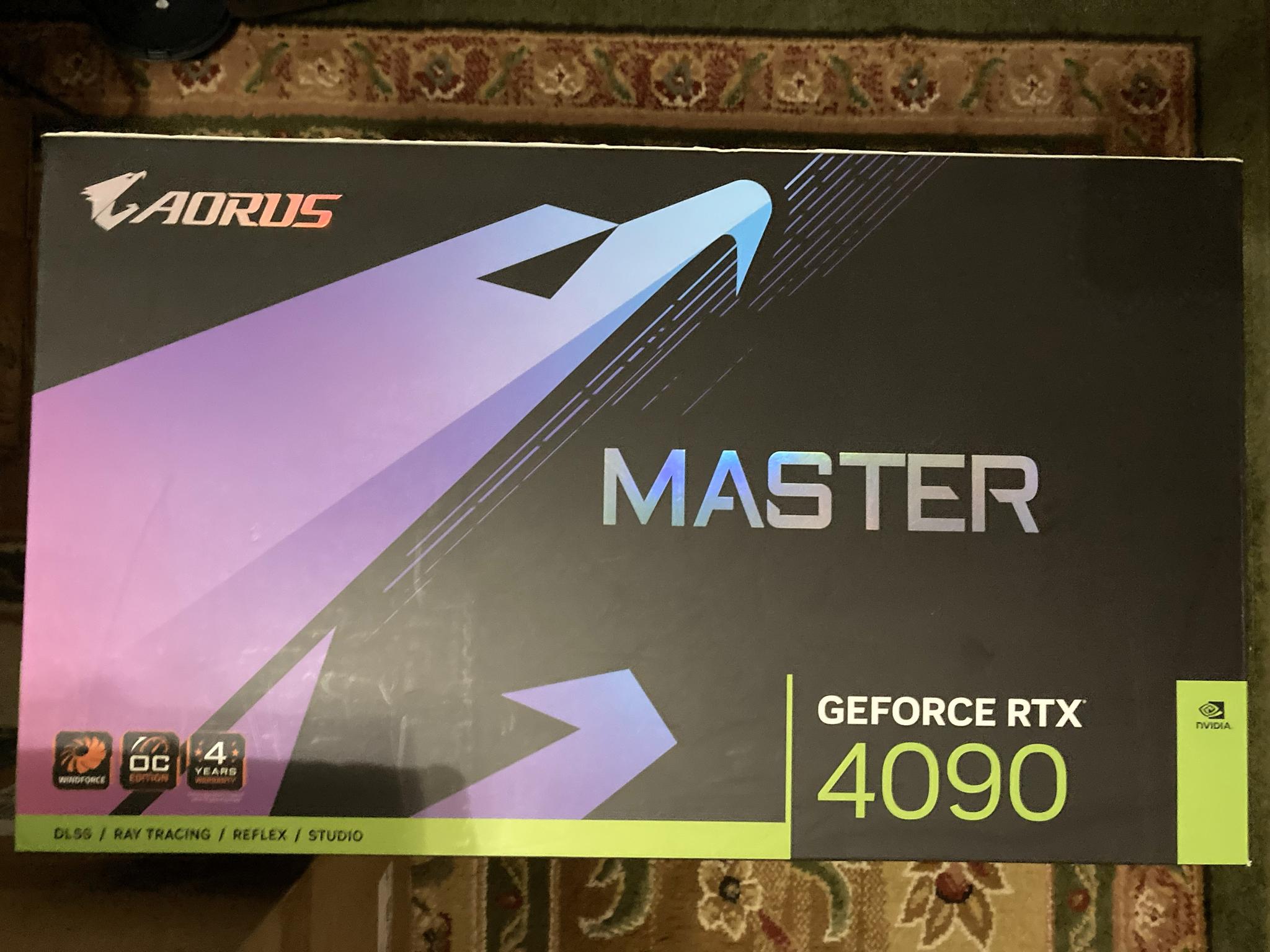 Used Like New Still in Warranty Gigabyte AORUS GeForce RTX 4090 MASTER 24G