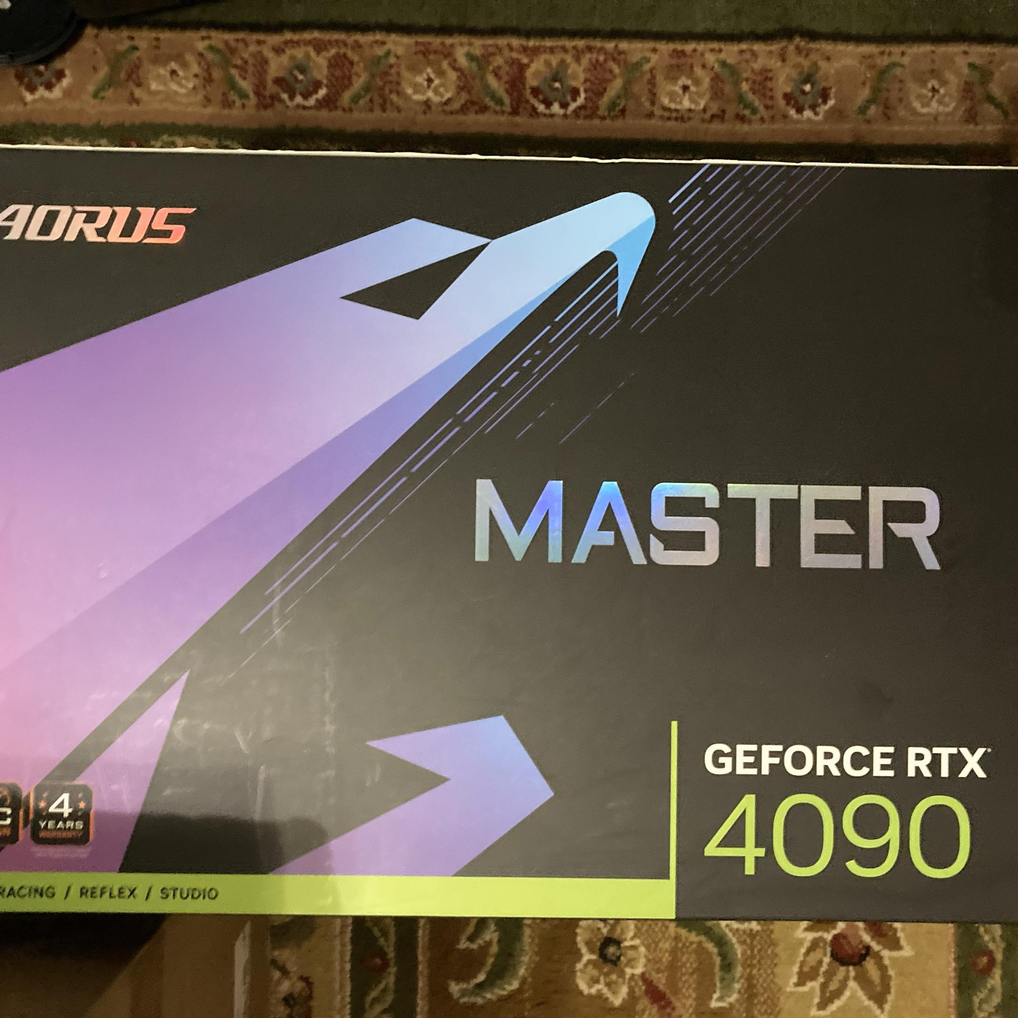 Used Like New Still in Warranty Gigabyte AORUS GeForce RTX 4090 MASTER 24G
