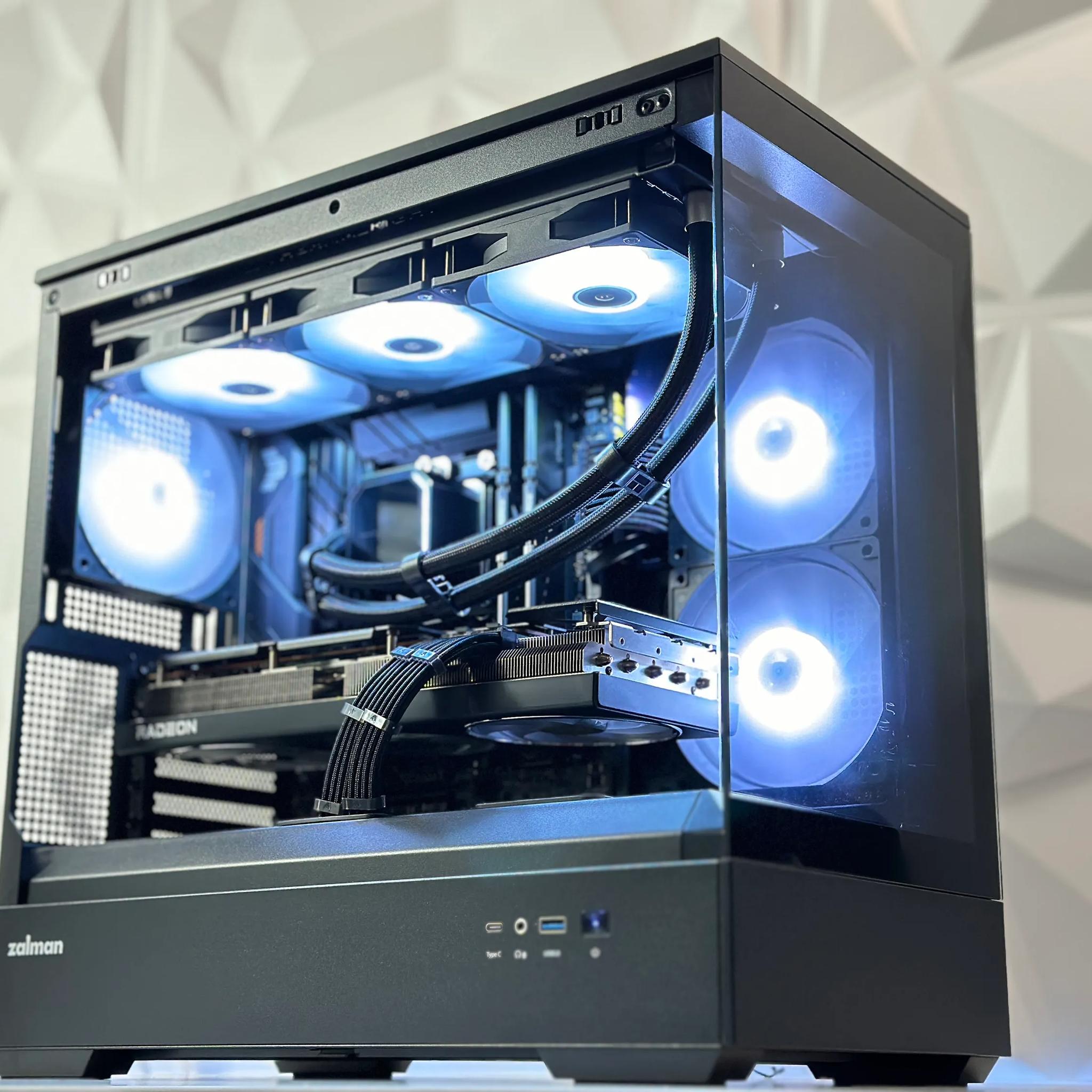 🌌🔫Dark Trooper||Liquid Cooled Gaming PC 🌌AMD RX 7800 XT 16GB🌌Intel 12600KF🌌32GB DDR4🌌1TB SSD