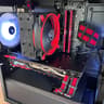 🟥⬛ Black & Red Budget Build | i3-12100F | GTX 1070 ⬛🟥