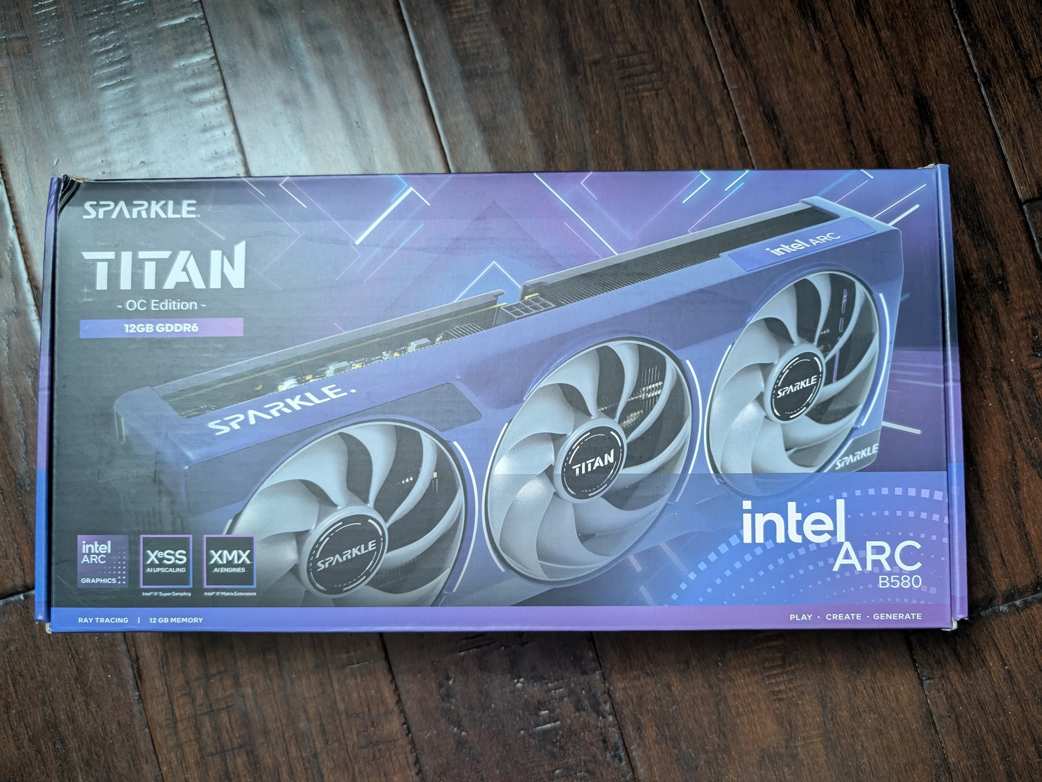 SPARKLE Intel Arc B580 TITAN OC, 12GB GDDR6, TORN Cooling 2.0, Breathing Light, SB580T-12GOC