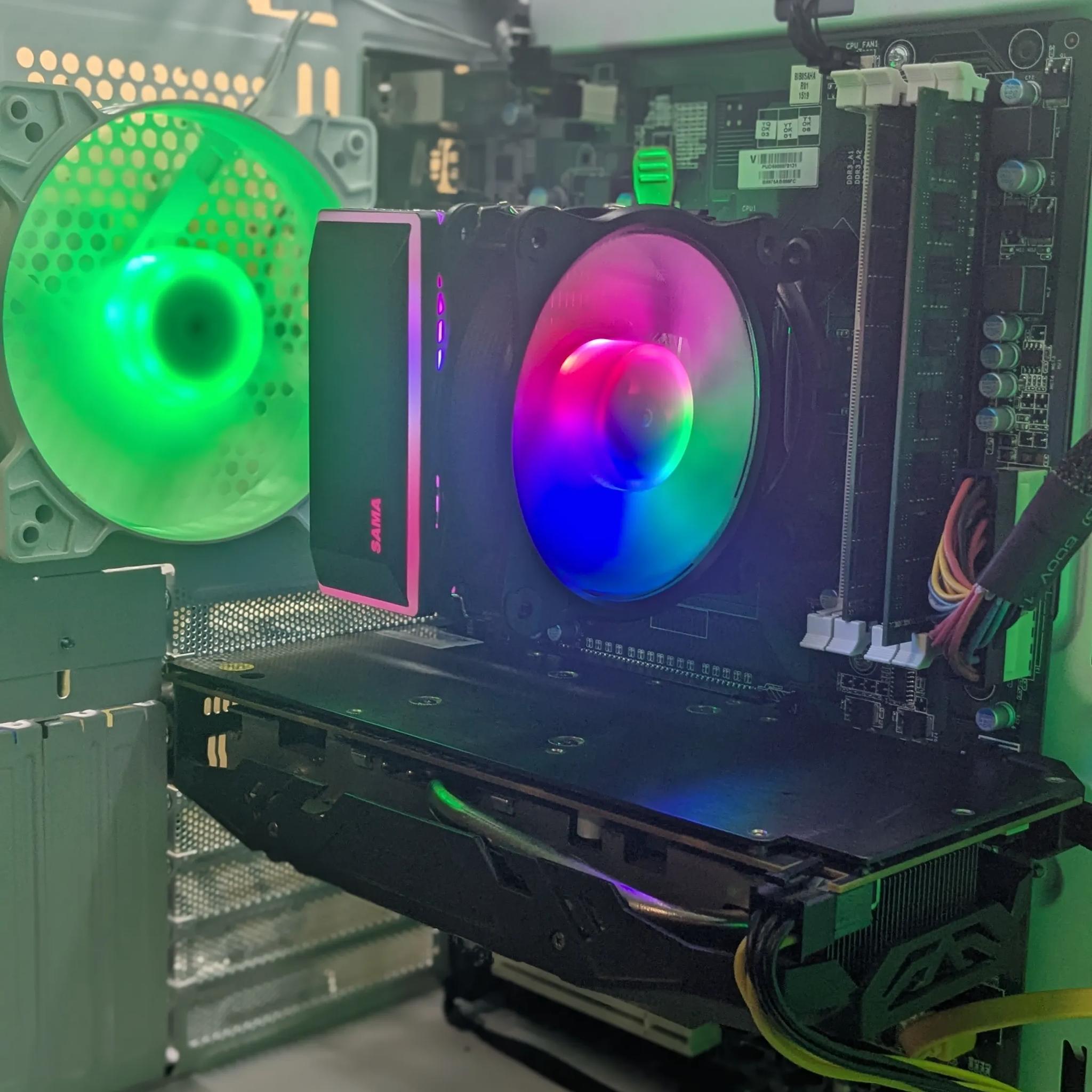 Marvel Rivals Ready | Xeon (same as i7) , 16GB RAM, RX 480 8GB, 480GB SSD, Win10, RGB, Wifi