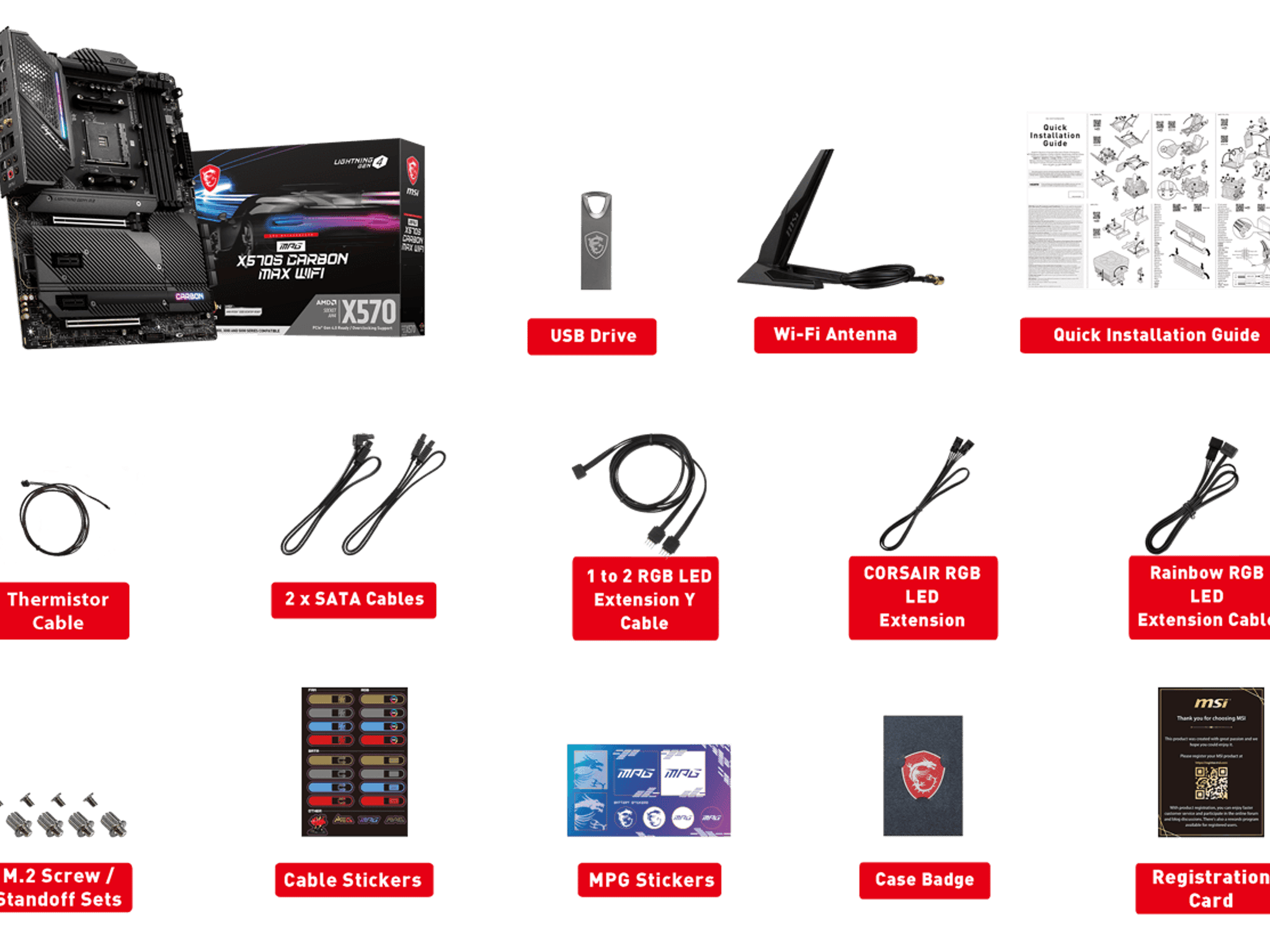 X570S Motherboard, Ryzen 9 CPU, 64GB RAM, 2TB SSD, Windows 11 Pro