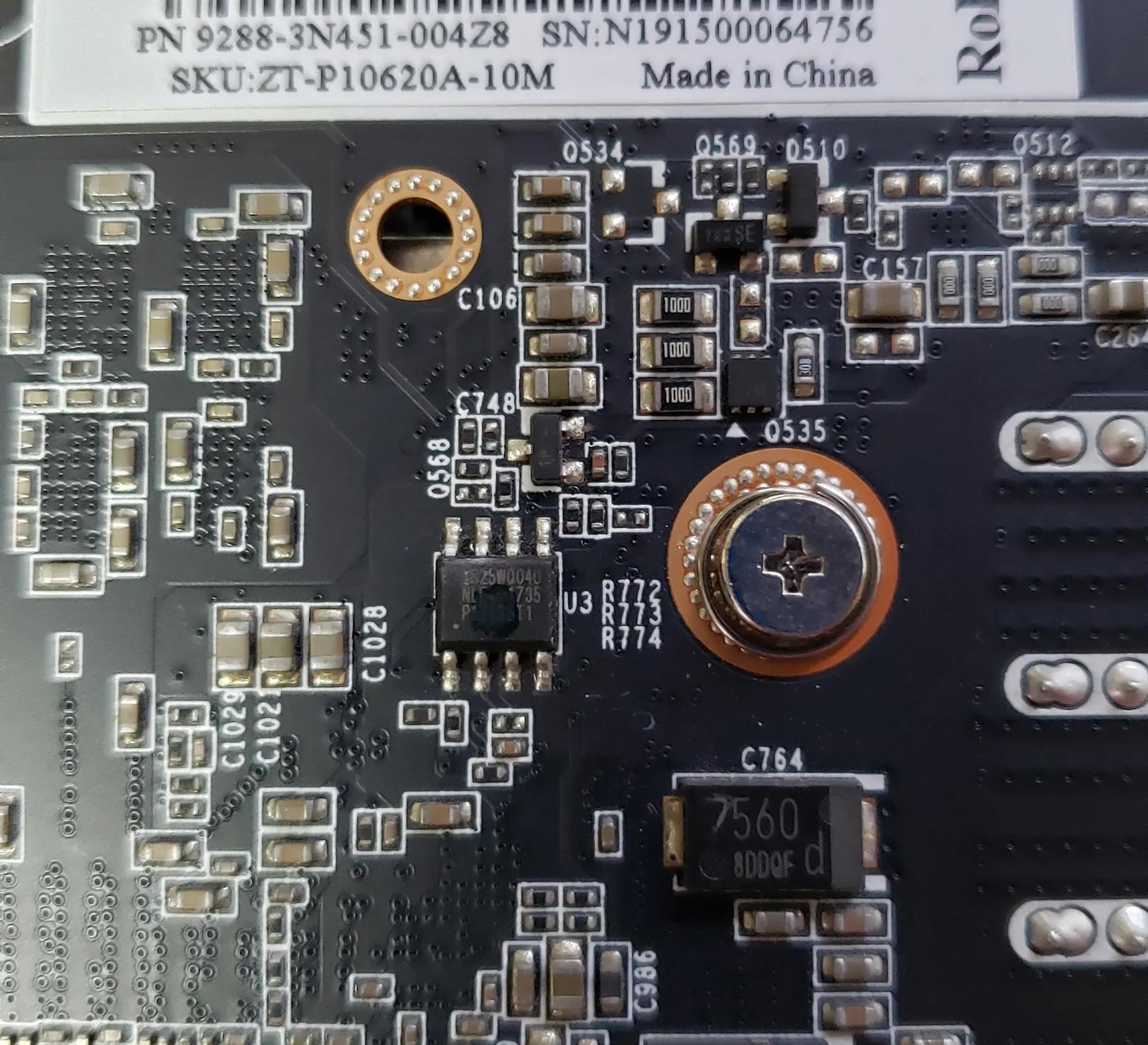 Zotac GTX 1060 graphics card 6GB GDDR5x memory