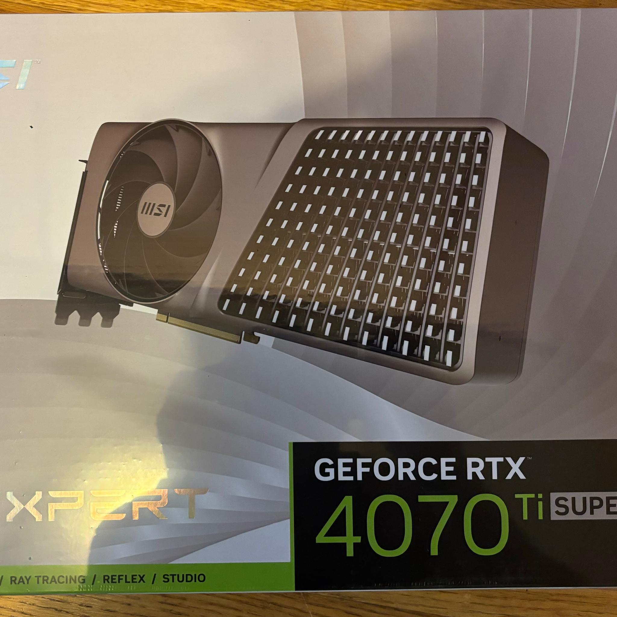 New 4k gamer, 4070 Ti super 16gb, ryzen 9 7900x3D,64 gb ddr5