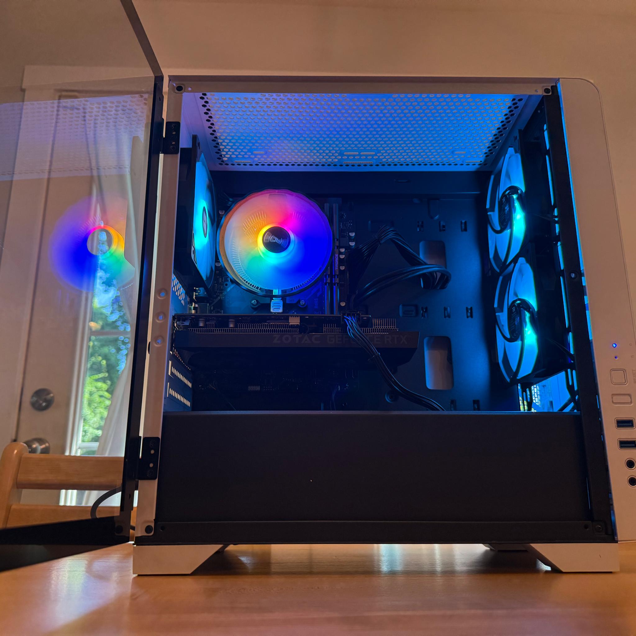 🐼🦞| RTX 3060 12gb, Ryzen 5 2600, 16gb Ram, 1tb SSD ARGB WiFi Equipped Gaming PC