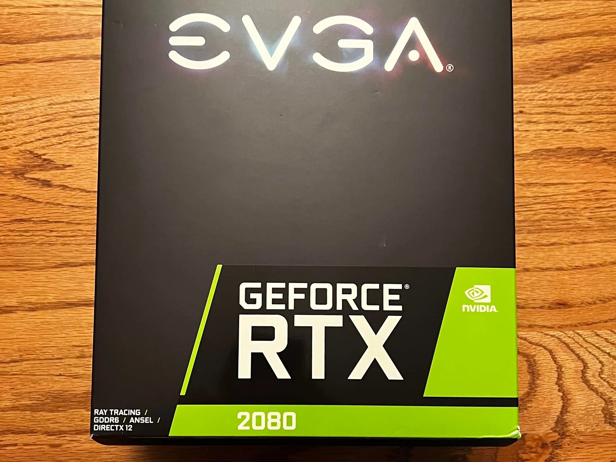 EVGA GeForce RTX 2080 GB Black  w/ Original Box - Works GREAT but LED Strip no-longer turns on! 
