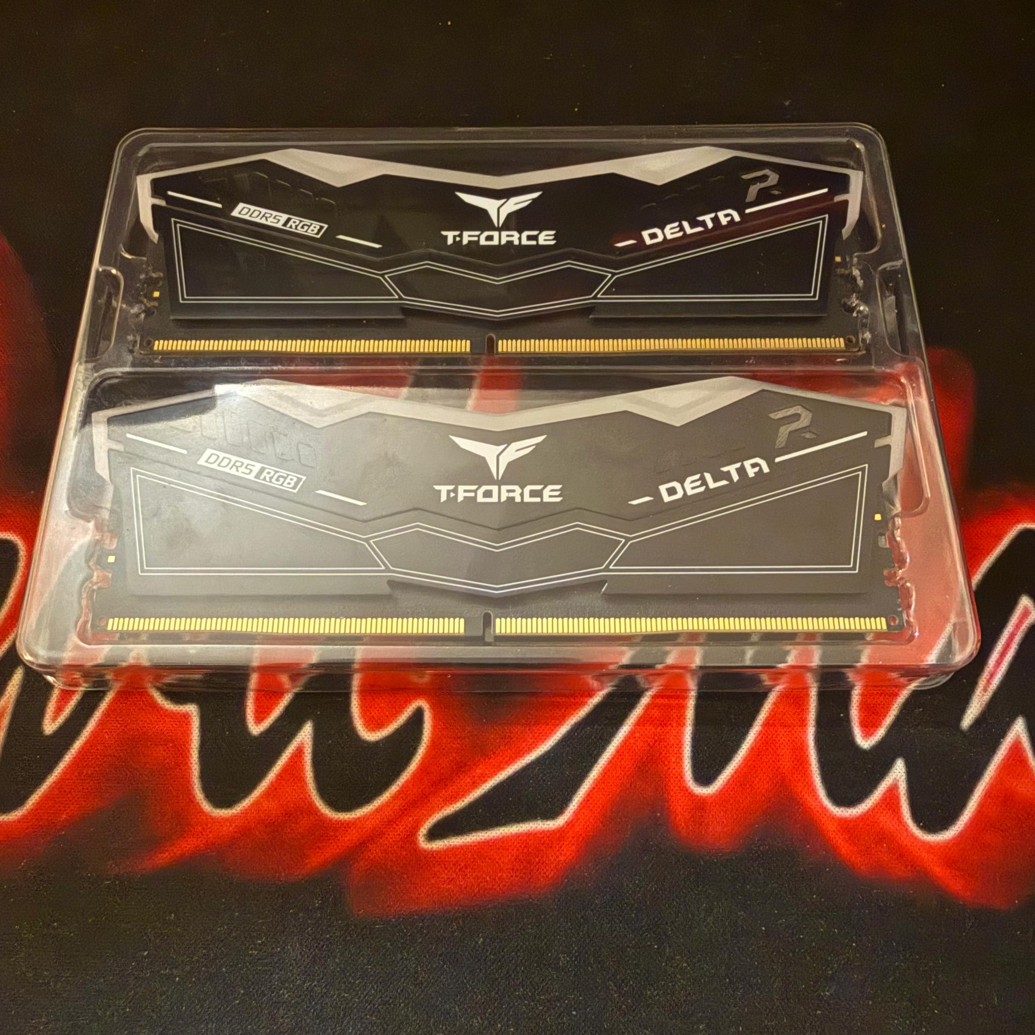 Teamgroup t-force delta RGB 32gb (2x16) 6400MHz PC5-51200 Desktop Memory FF3D532G6400HC32ADC01