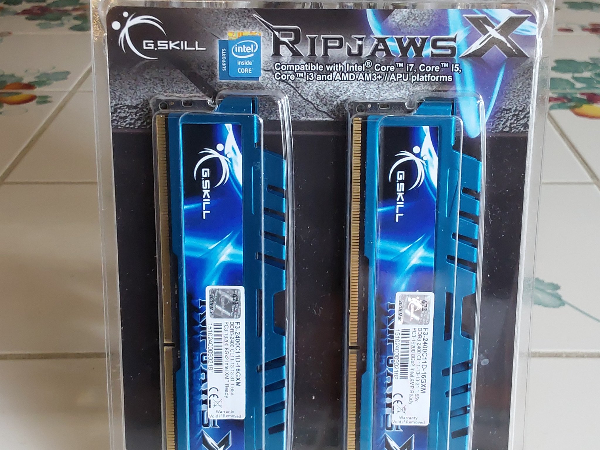 NEW G.SKILL Ripjaws X Series 16GB (2 x 8GB) 240-Pin DDR3 2400 (PC3 19200) Desktop Memory