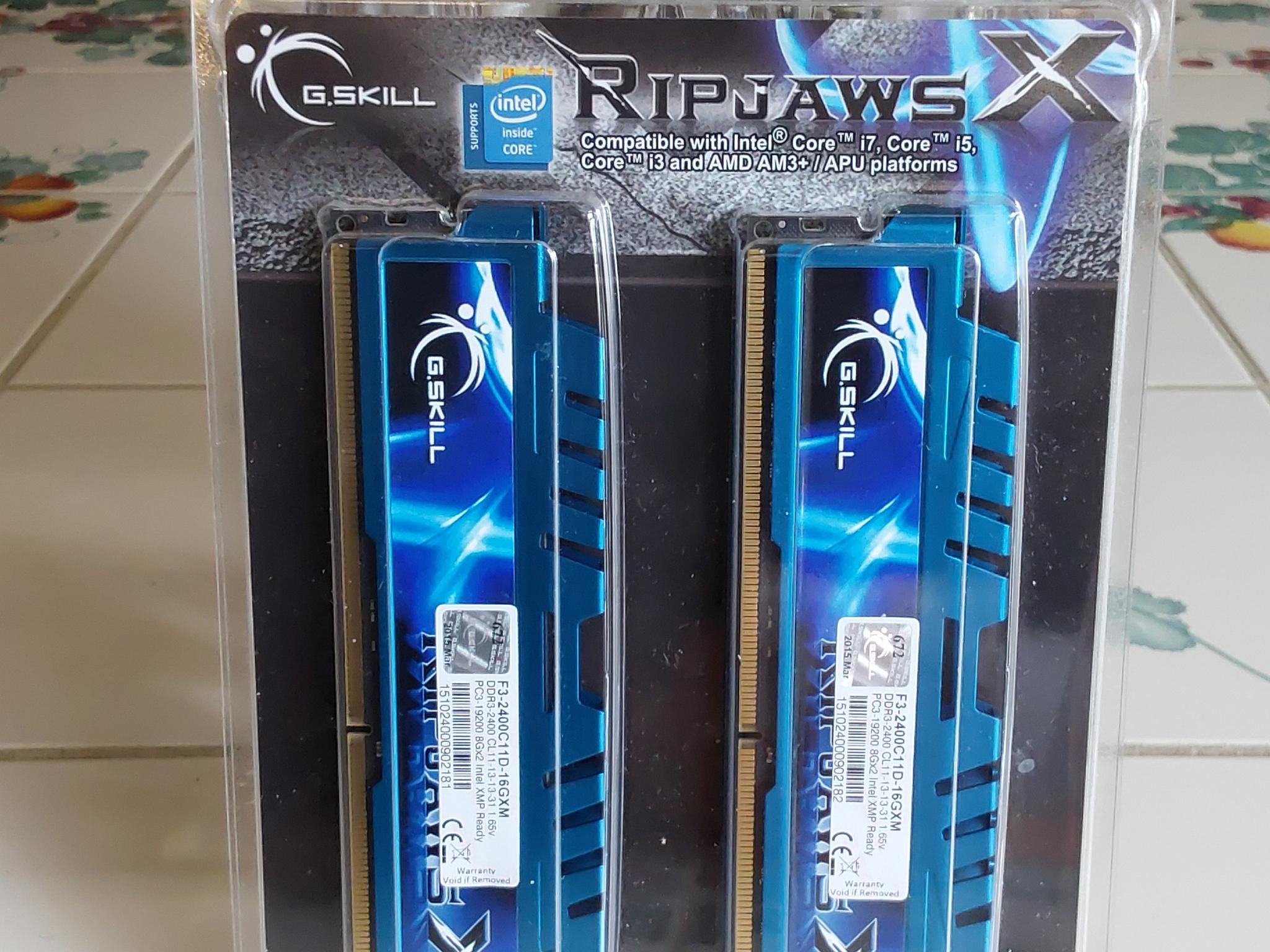 NEW G.SKILL Ripjaws X Series 16GB (2 x 8GB) 240-Pin DDR3 2400 (PC3 19200) Desktop Memory