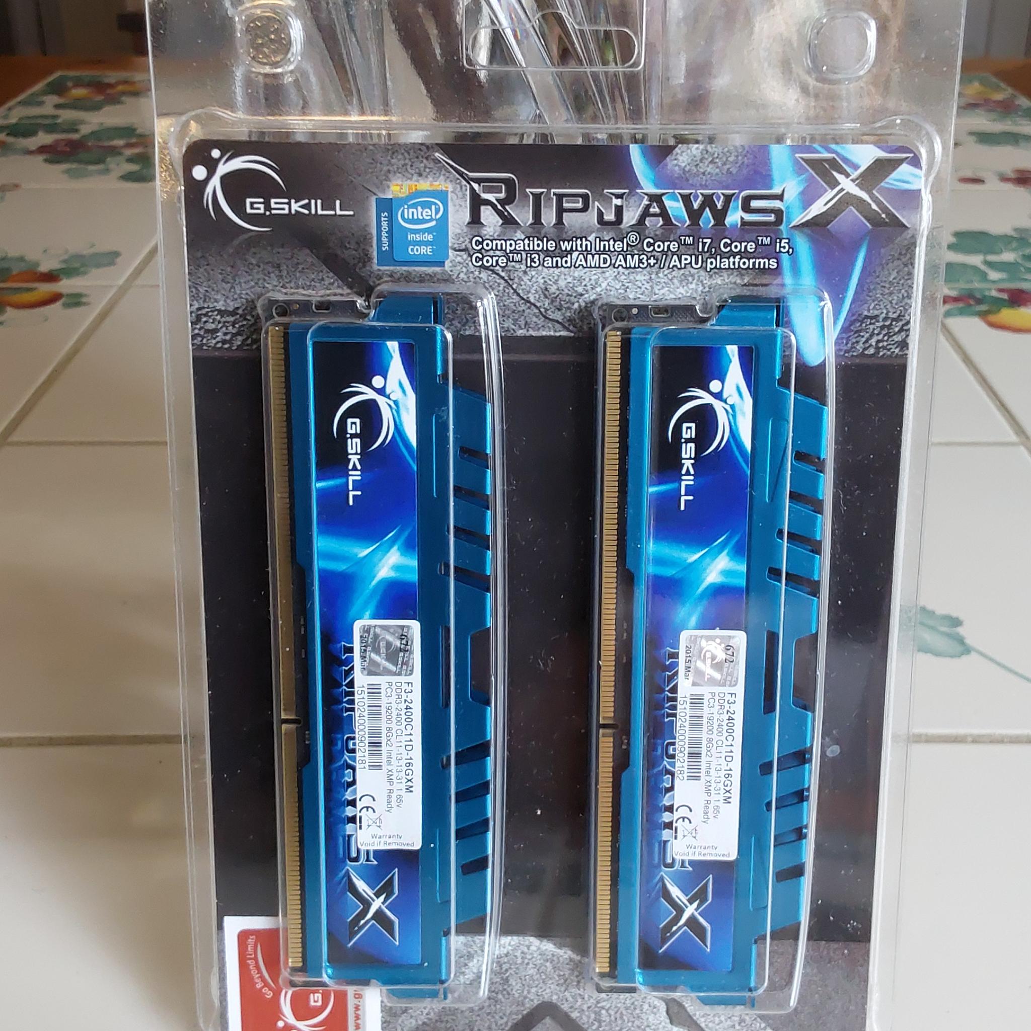 NEW G.SKILL Ripjaws X Series 16GB (2 x 8GB) 240-Pin DDR3 2400 (PC3 19200) Desktop Memory
