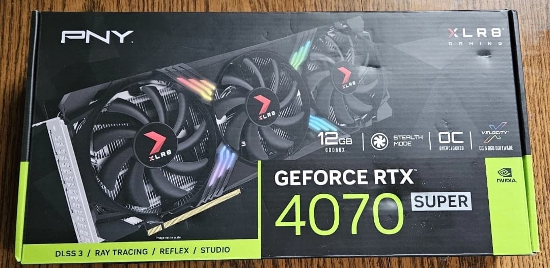 PNY XLR8 GeForce RTX 4070 Super 12GB Gaming Graphics Card - MINT Condition