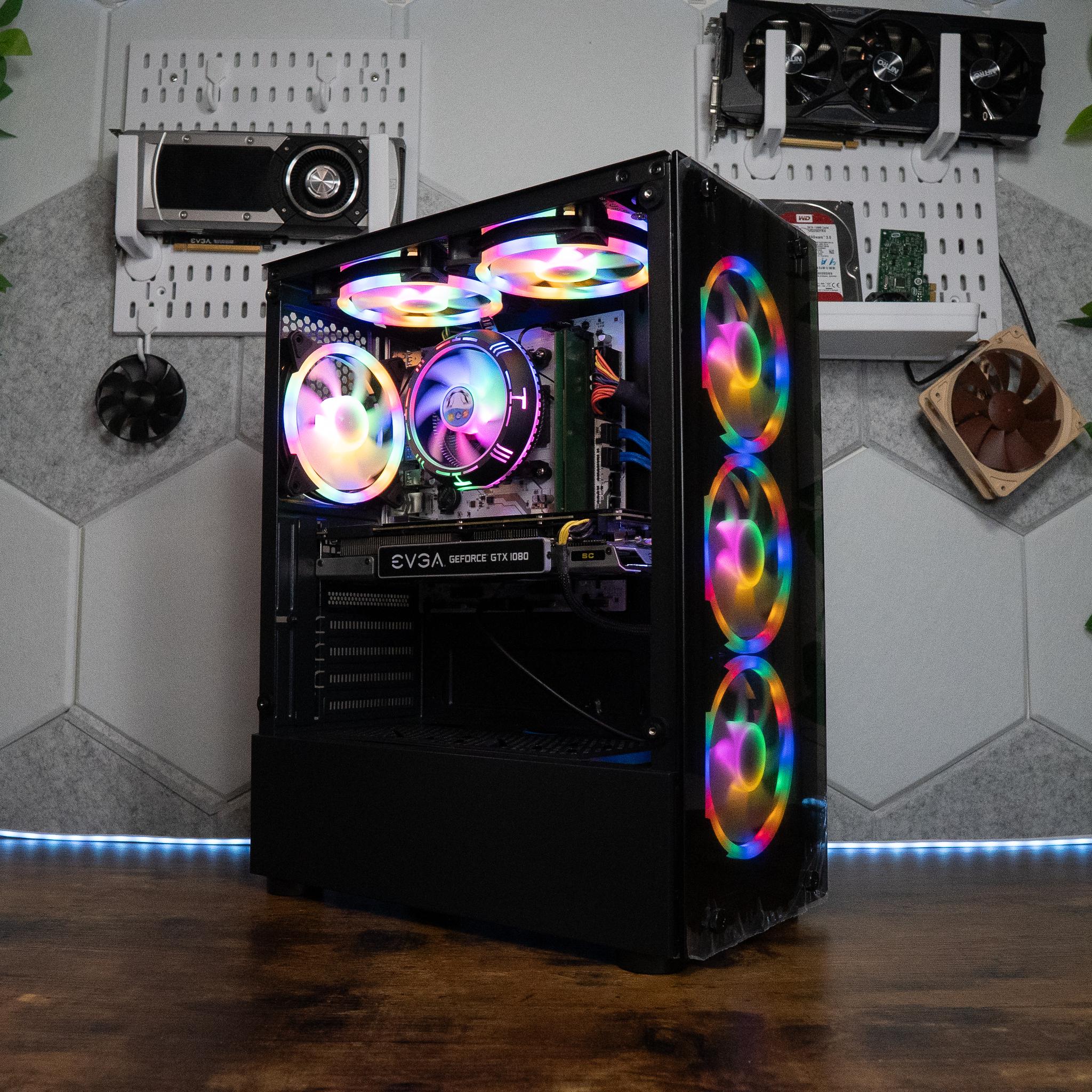 🍬🌠 BUDGET - FORTNITE Ready GAMING PC | EVGA GTX 1080 8GB | RYZEN 7 1700X | 16GB DDR4 RAM | 1.25TB