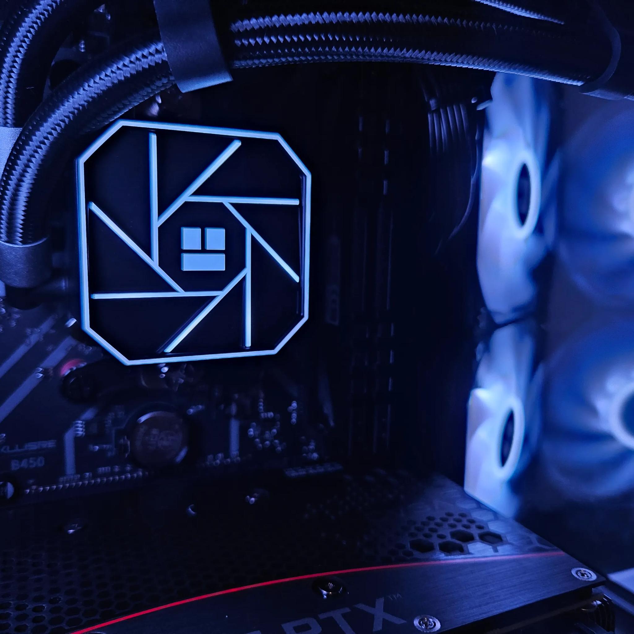 Liquid cooled Dark Side RIG Ryzen 5 / 16GB DDR4 / 1TB SSD / RTX 3060 TI