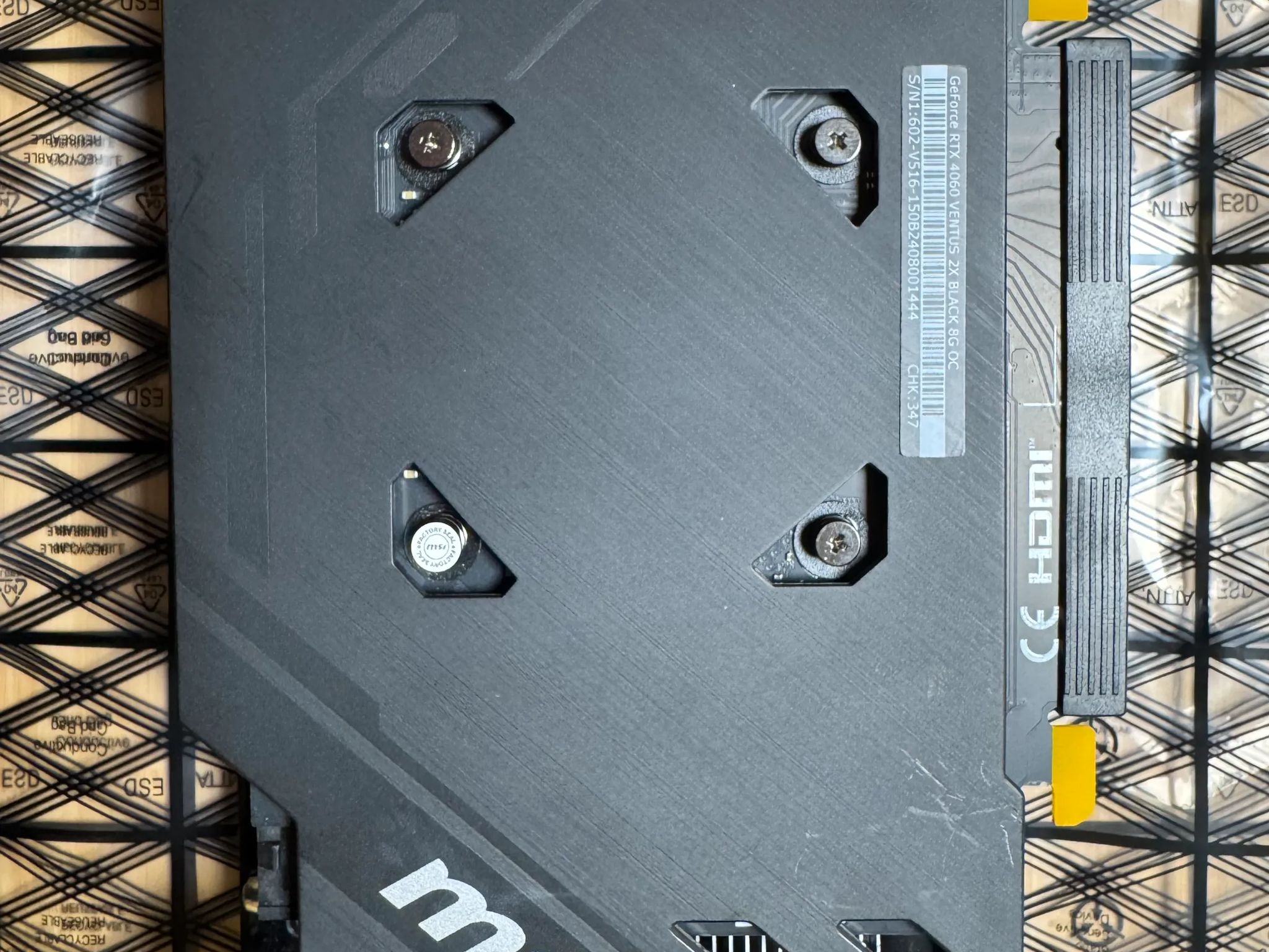MSI GeForce RTX 4060 VENTUS 2X BLACK 8G GDDR6 OC