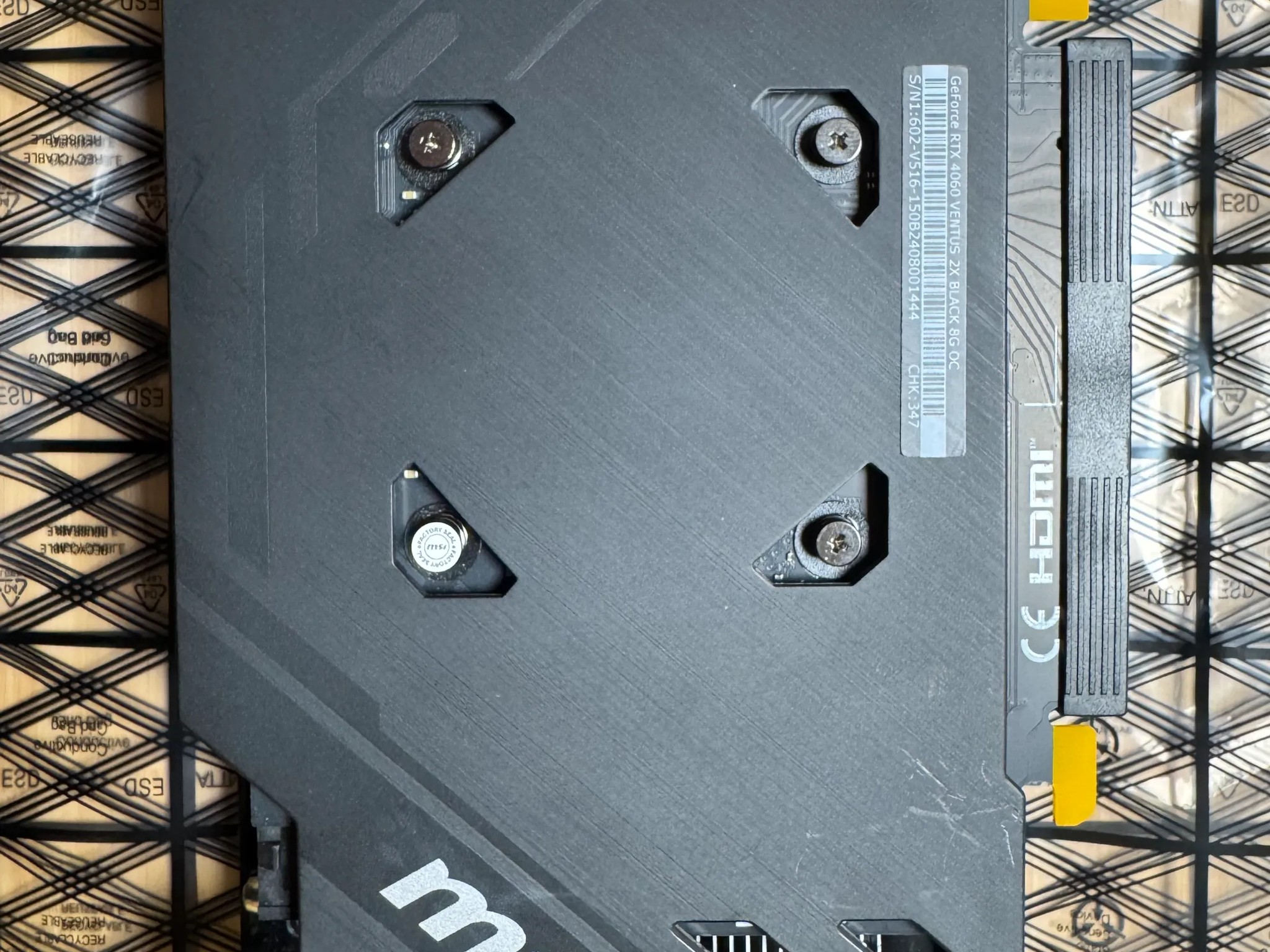 MSI GeForce RTX 4060 VENTUS 2X BLACK 8G GDDR6 OC