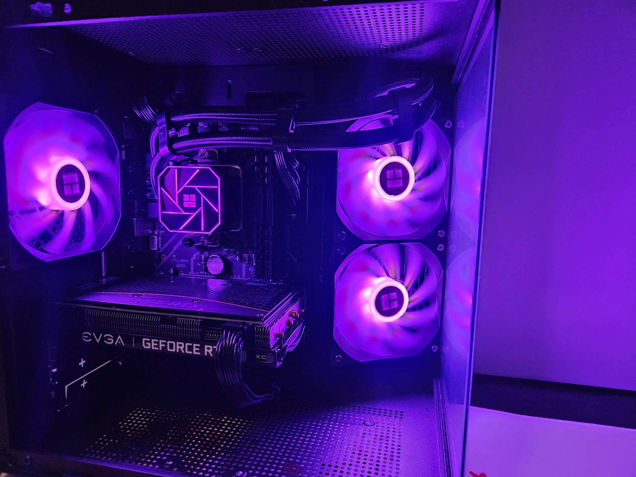 Liquid cooled Dark Side RIG Ryzen 5 / 16GB DDR4 / 1TB SSD / RTX 3060 TI